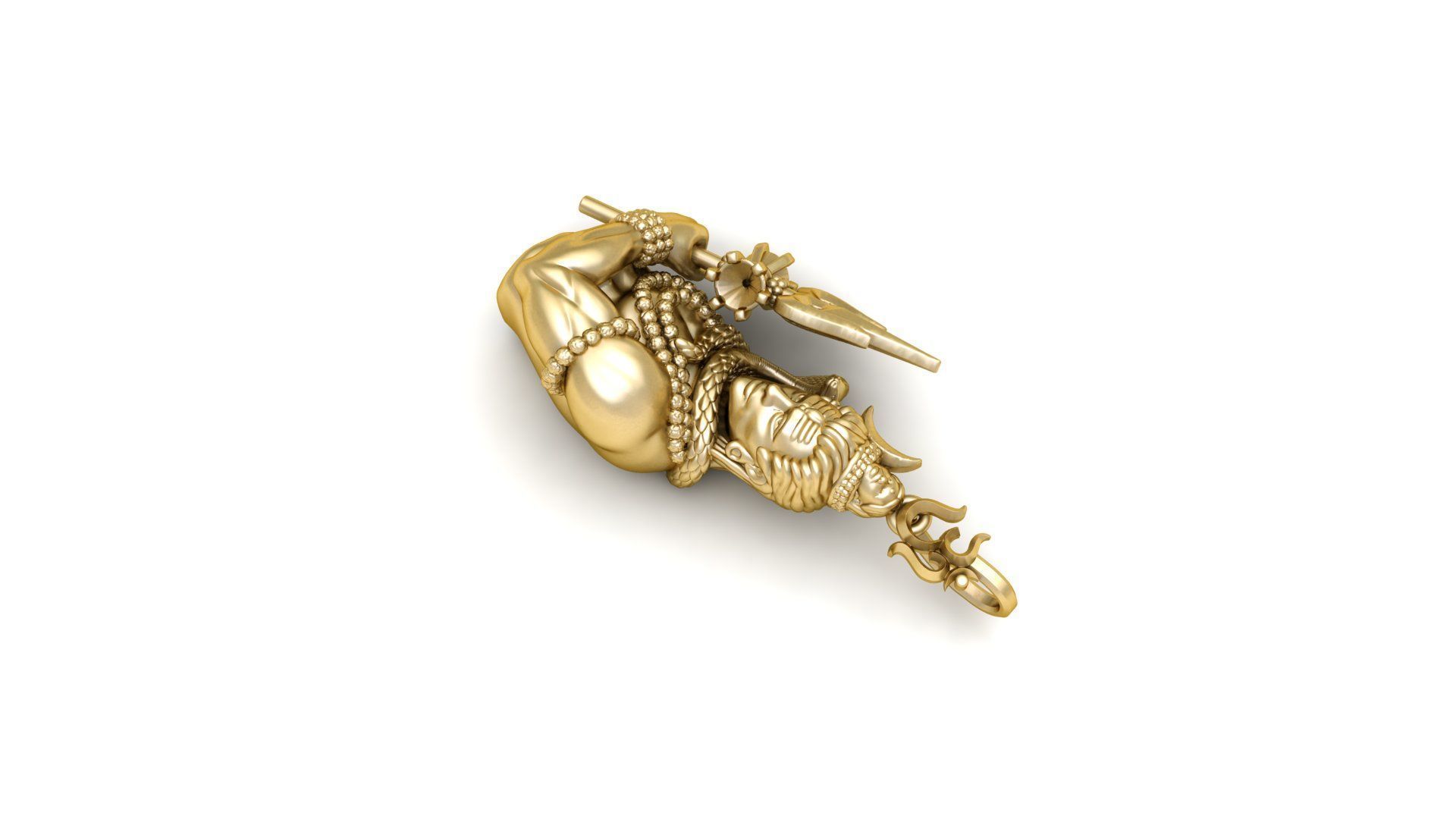 Shiv pendant  3D print model_9