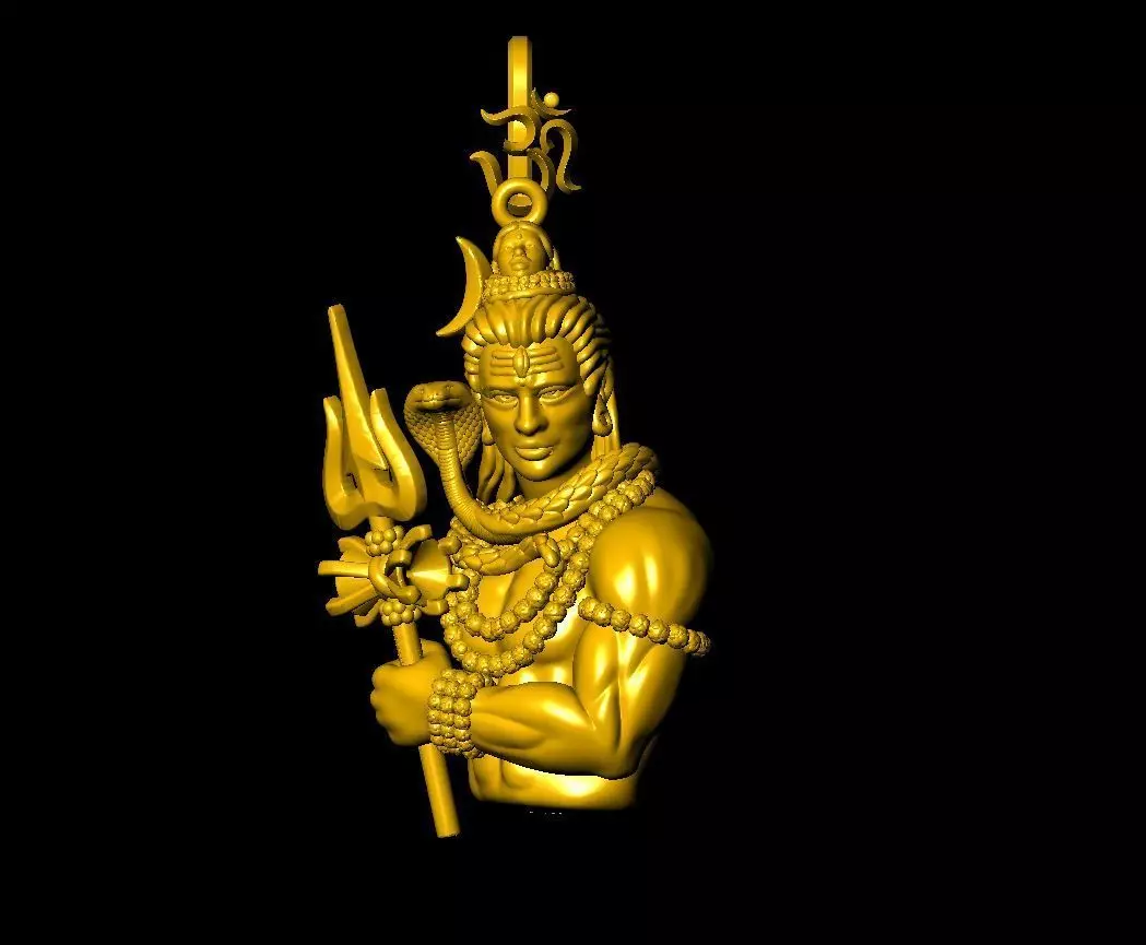 Shiv pendant  3D print model_0