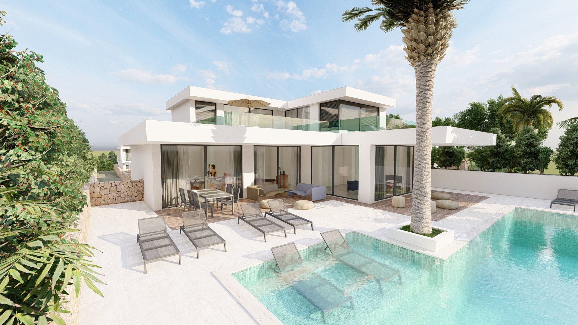 Villas 3D model_1