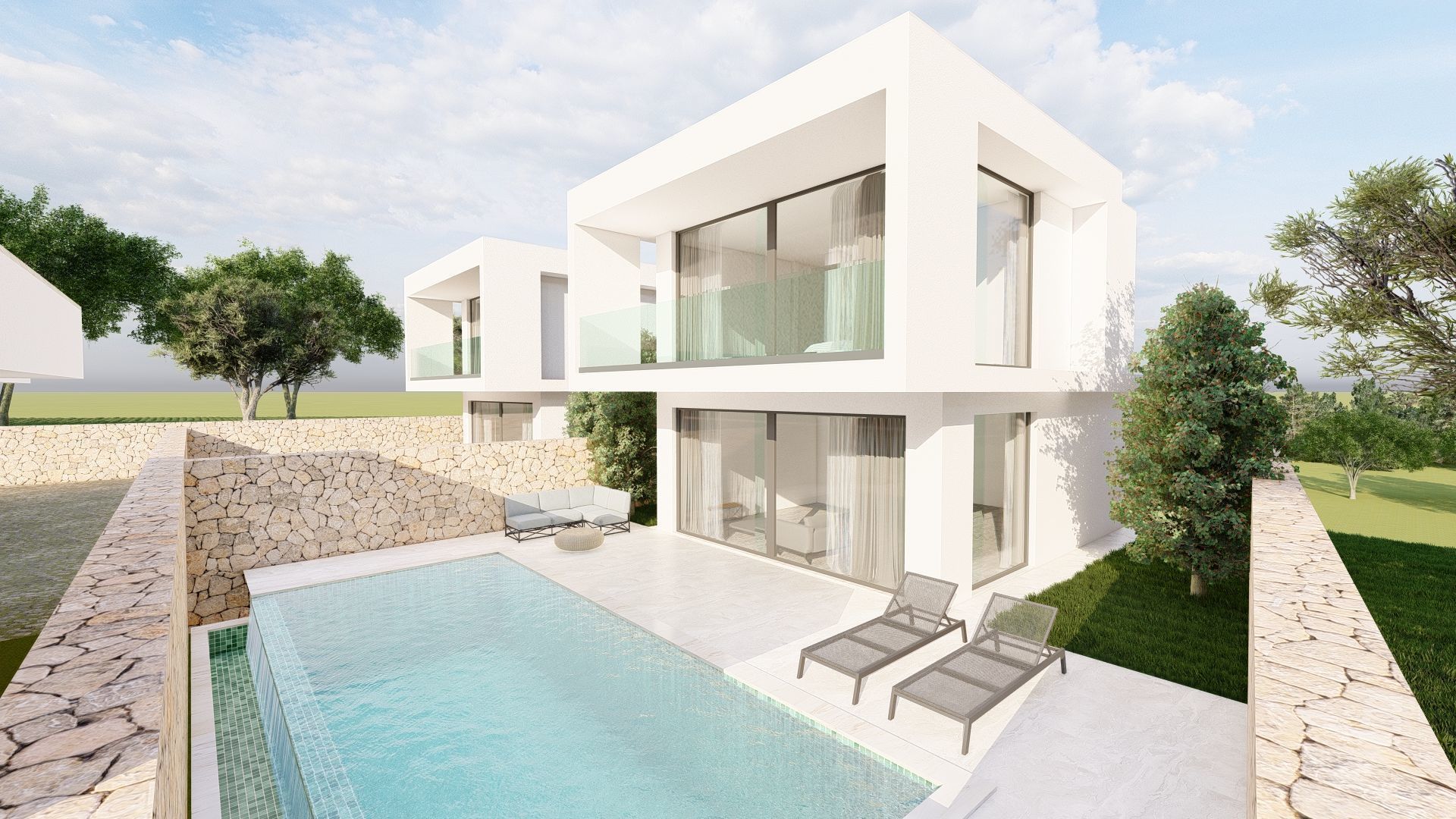 Villas 3D model_7