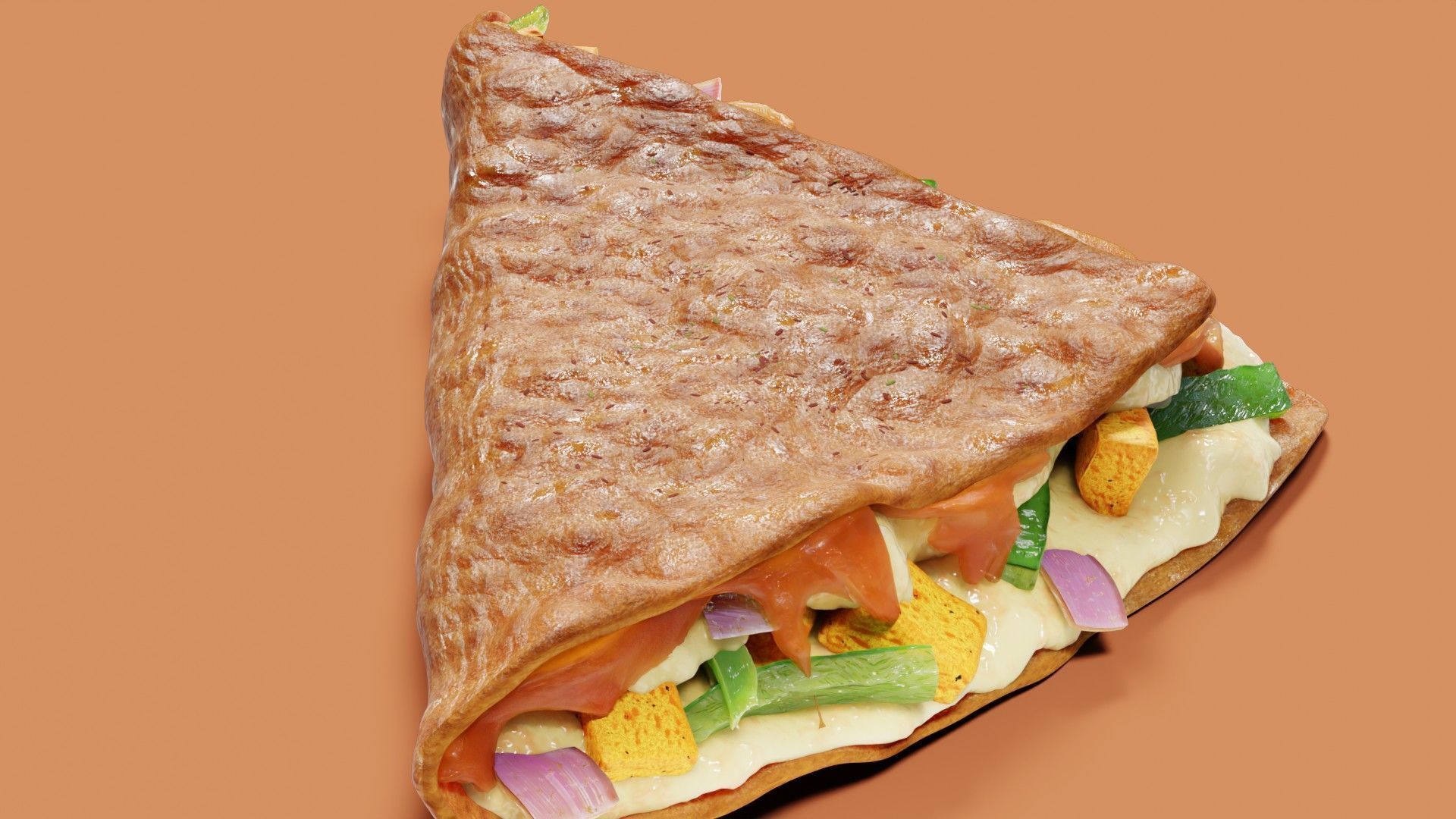 PIZZA HUT MELTS TACO 3D MODEL 3D model_16