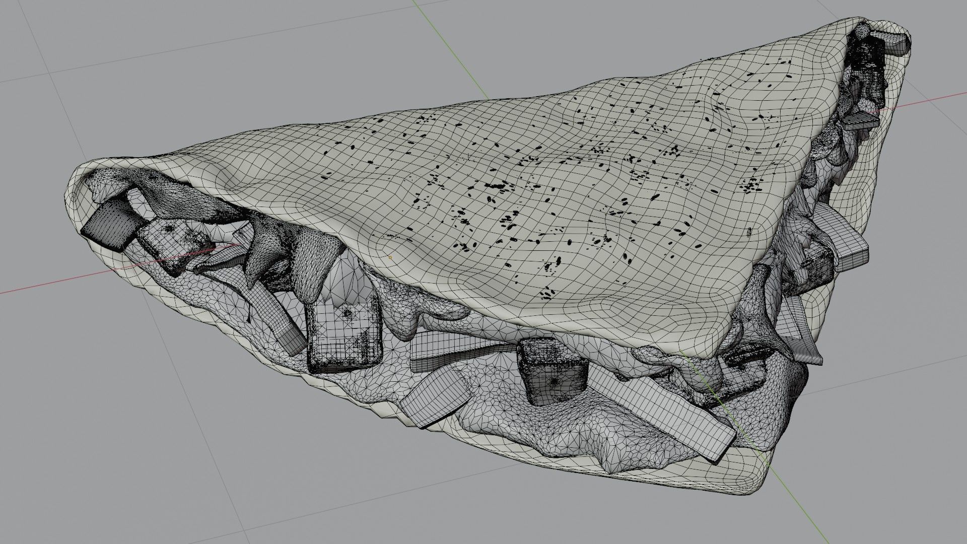 PIZZA HUT MELTS TACO 3D MODEL 3D model_11