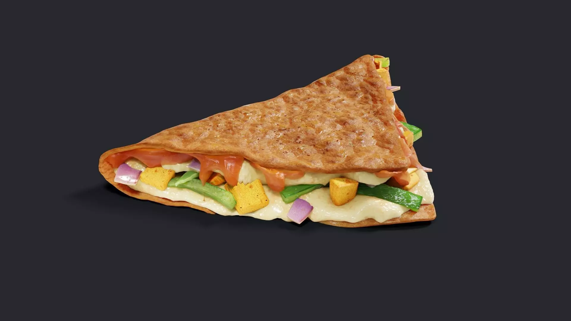 PIZZA HUT MELTS TACO 3D MODEL 3D model_0