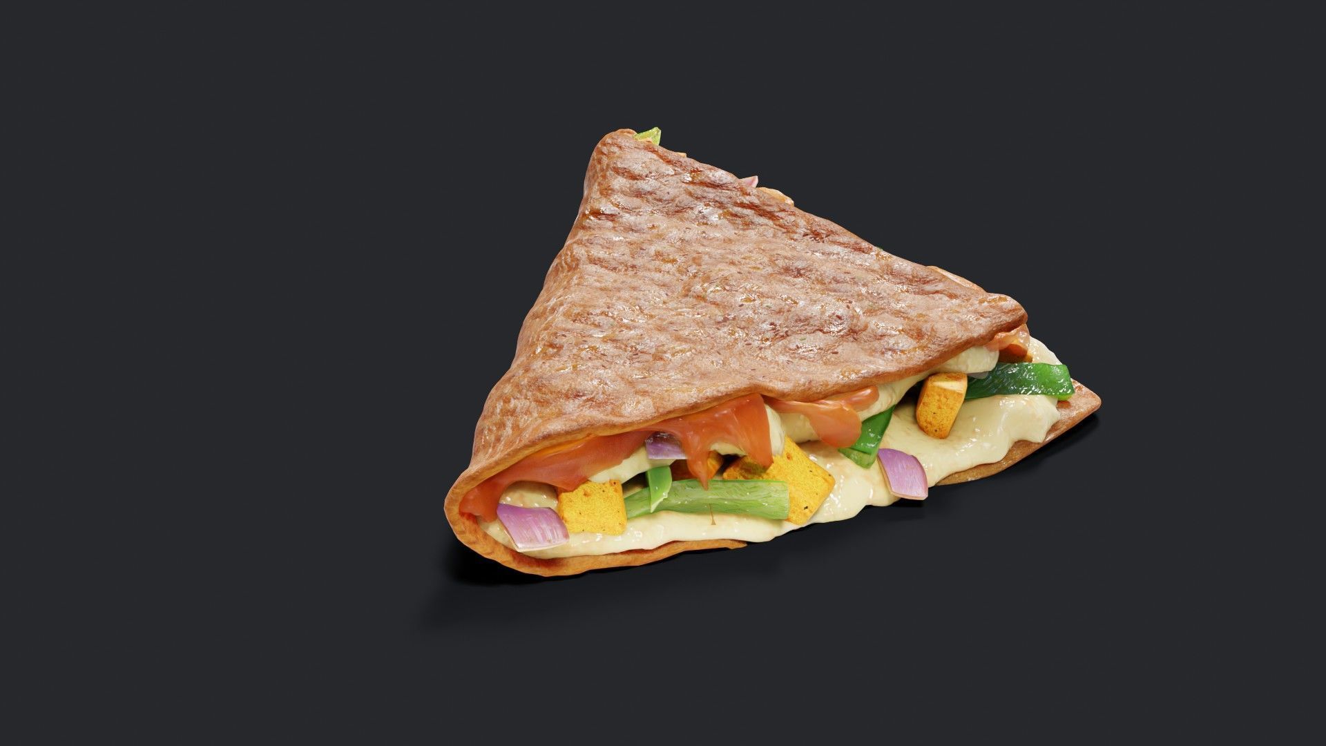 PIZZA HUT MELTS TACO 3D MODEL 3D model_8