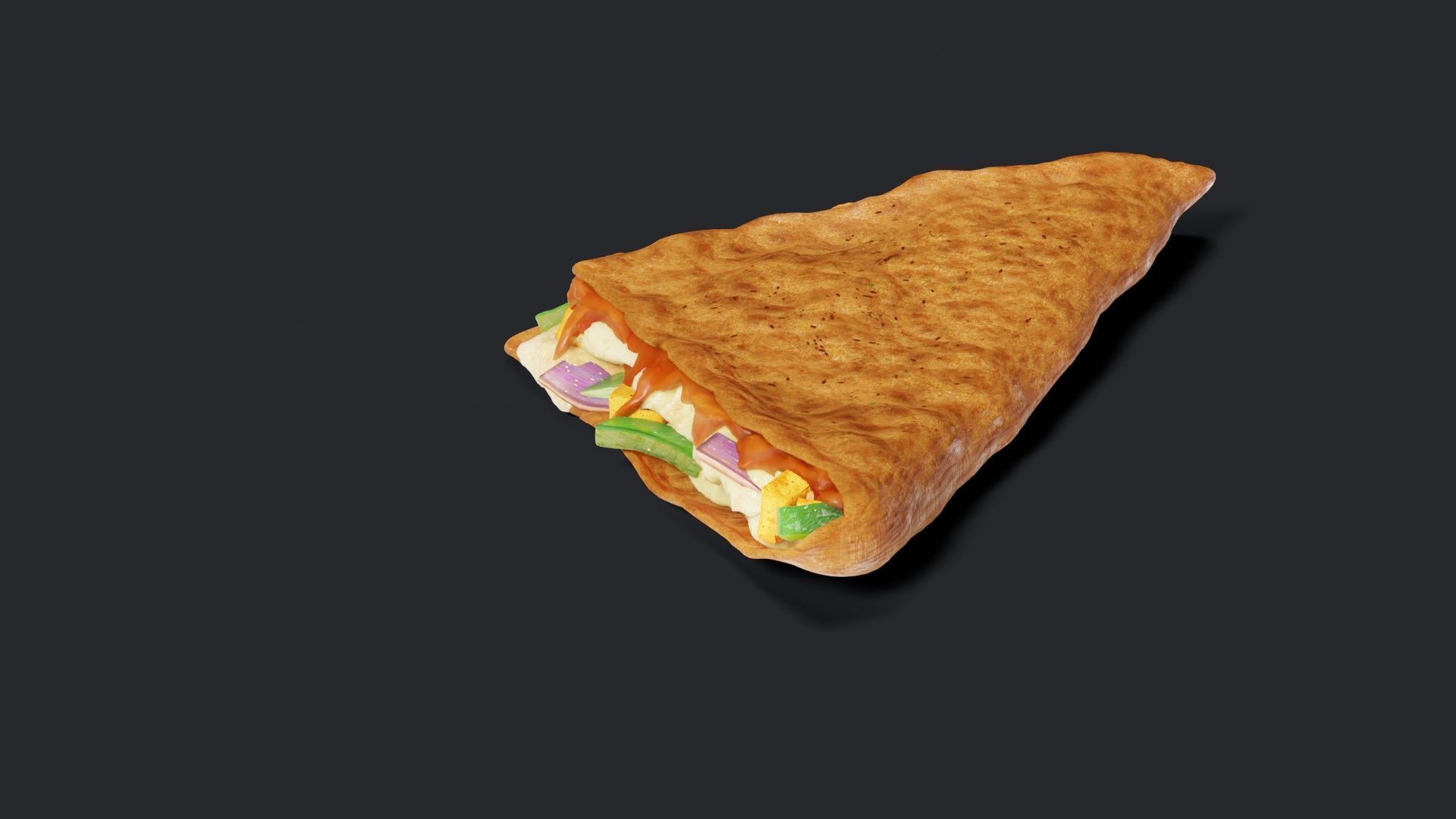 PIZZA HUT MELTS TACO 3D MODEL 3D model_4
