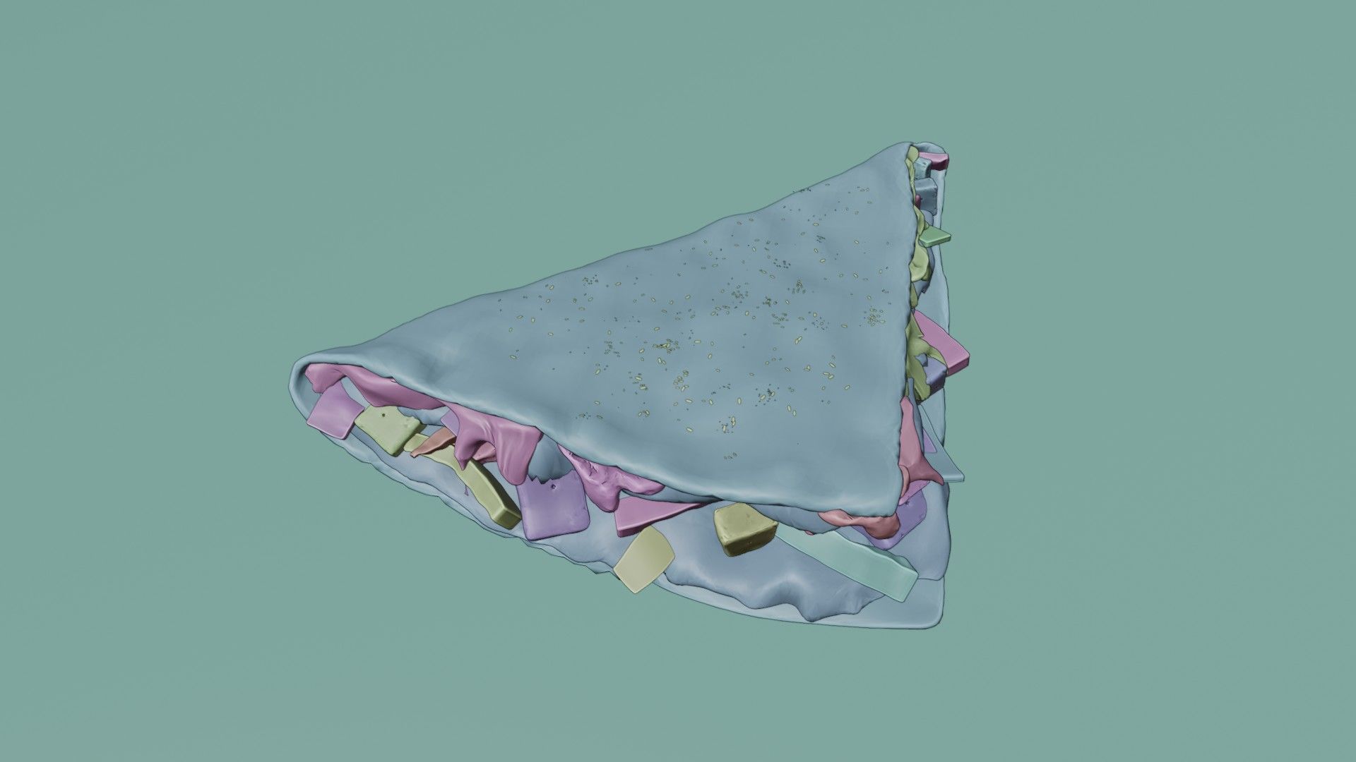 PIZZA HUT MELTS TACO 3D MODEL 3D model_10