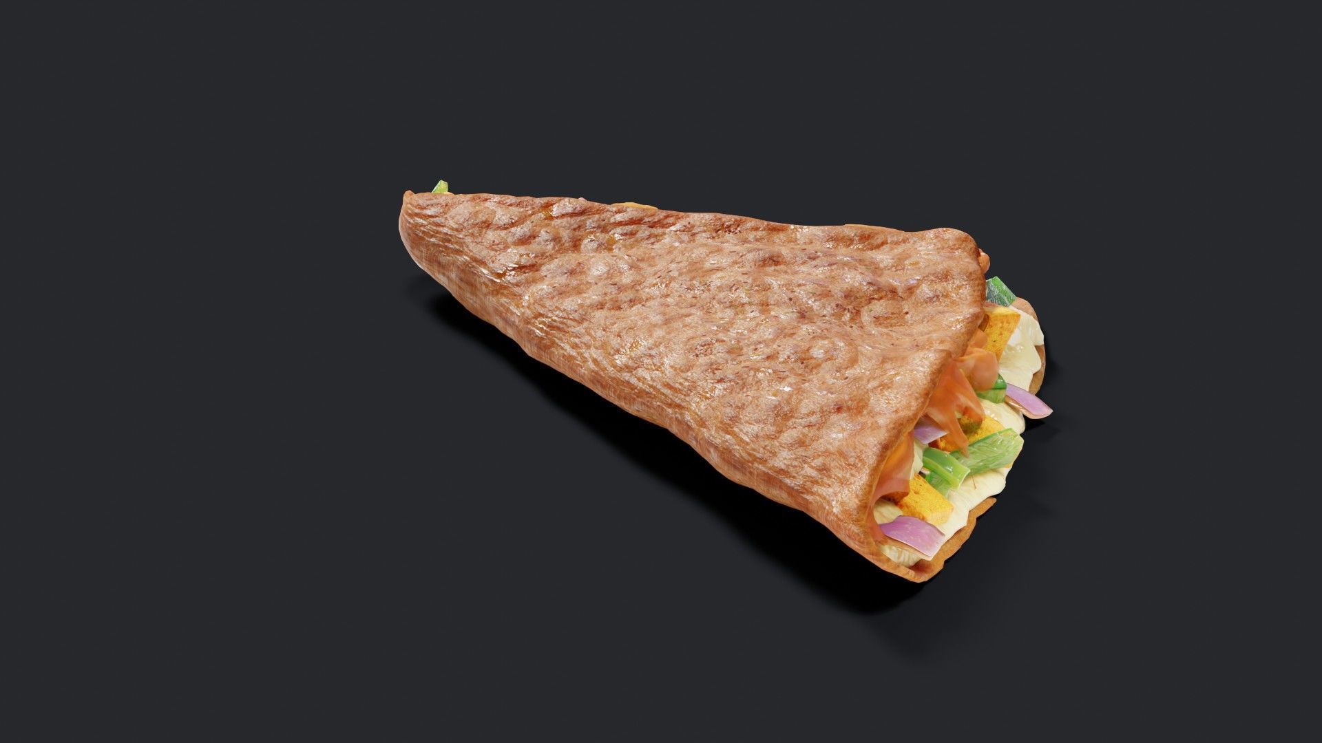 PIZZA HUT MELTS TACO 3D MODEL 3D model_7