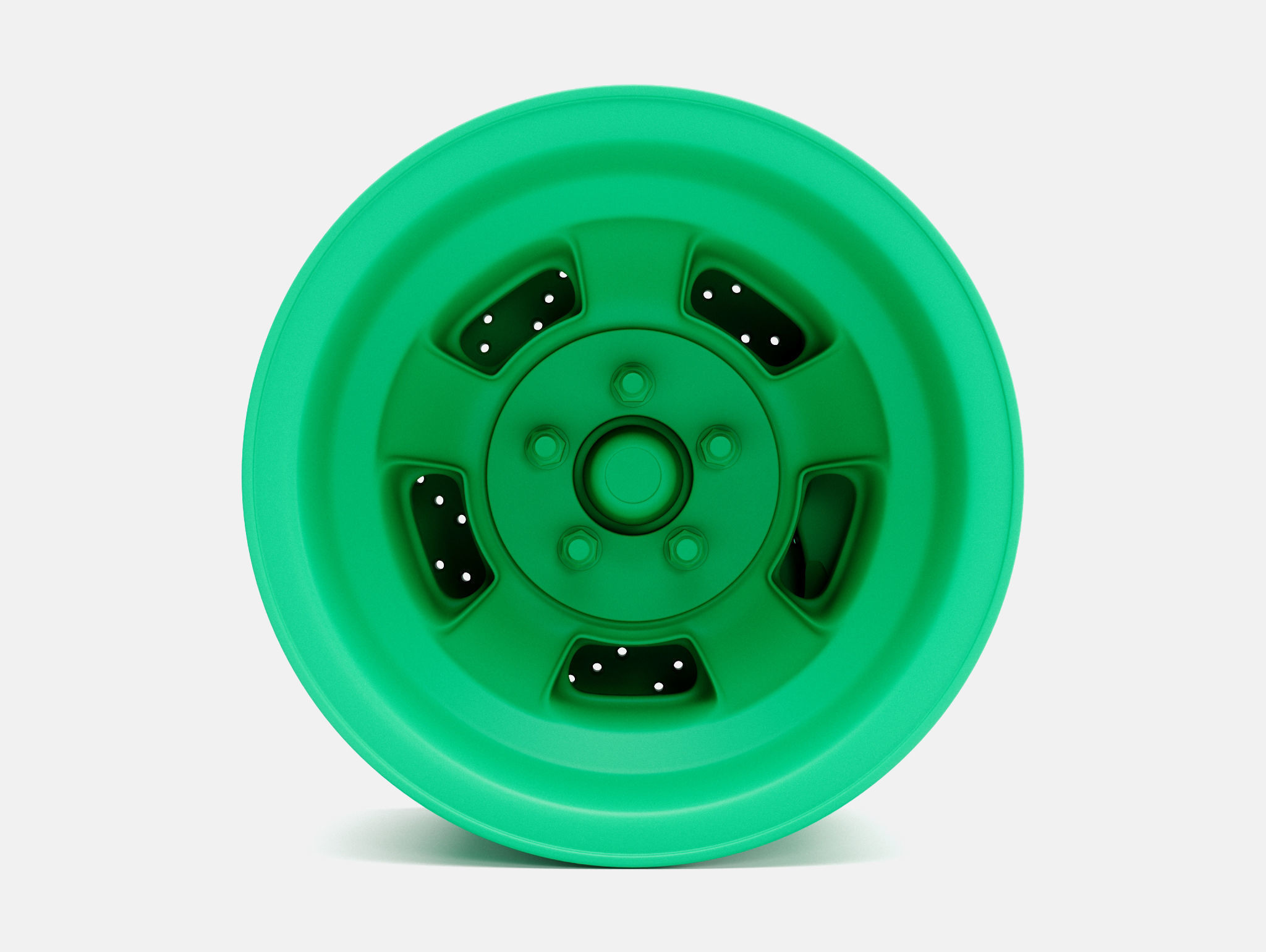 15x10 Halibrand Sprint Wheel and Brake 3D print model_3