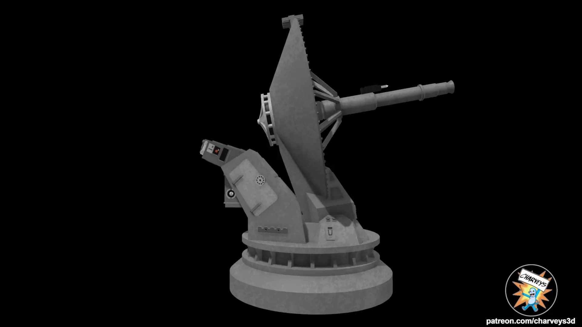 Star Wars Hoth 1 4 FD P Tower Radar Cannon for action figures 3D print model