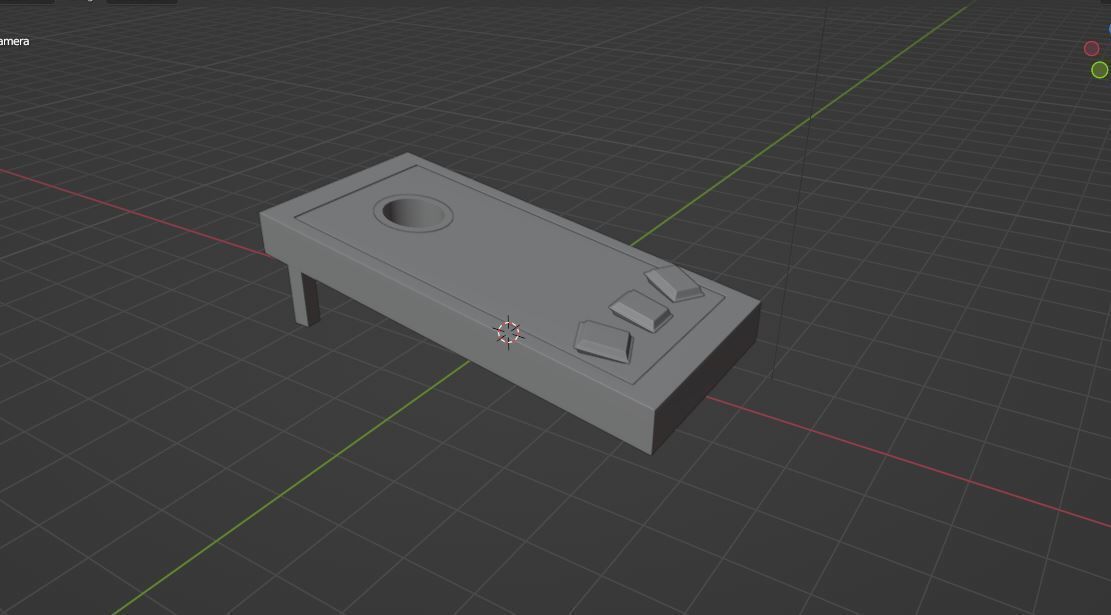 Cornhole Game 3D model_9