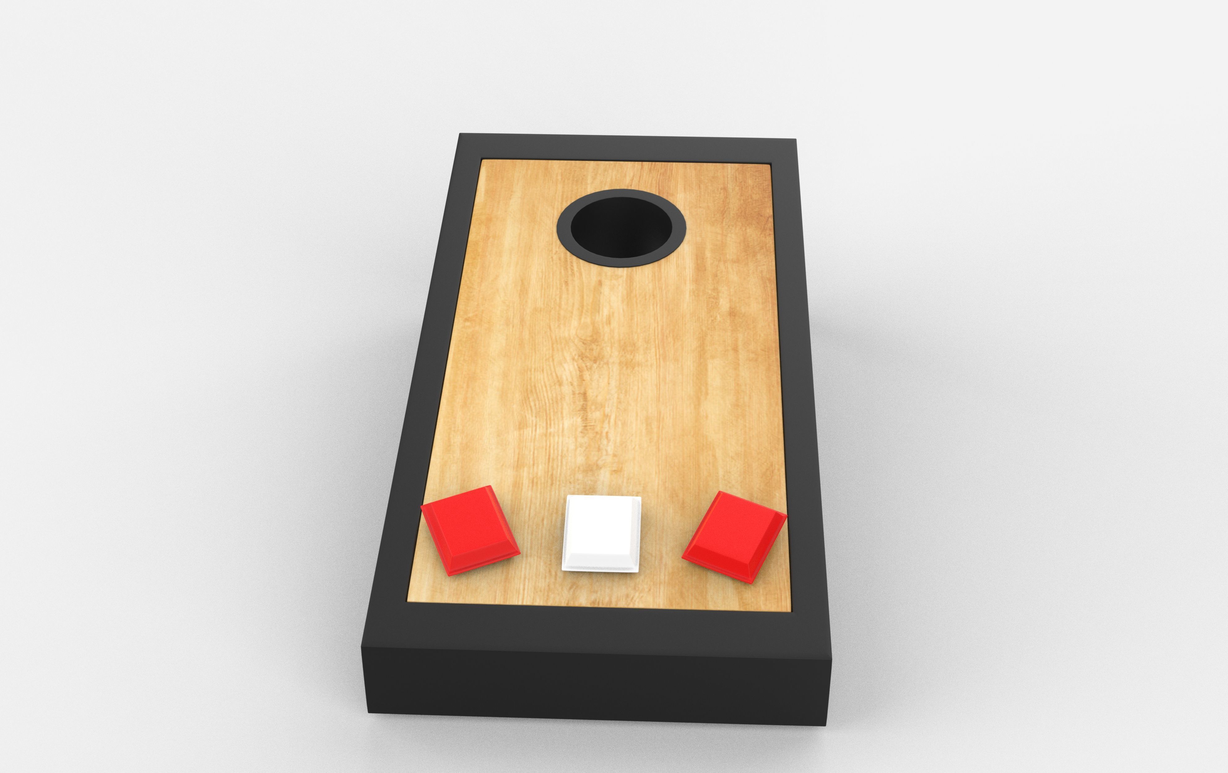 Cornhole Game 3D model_4