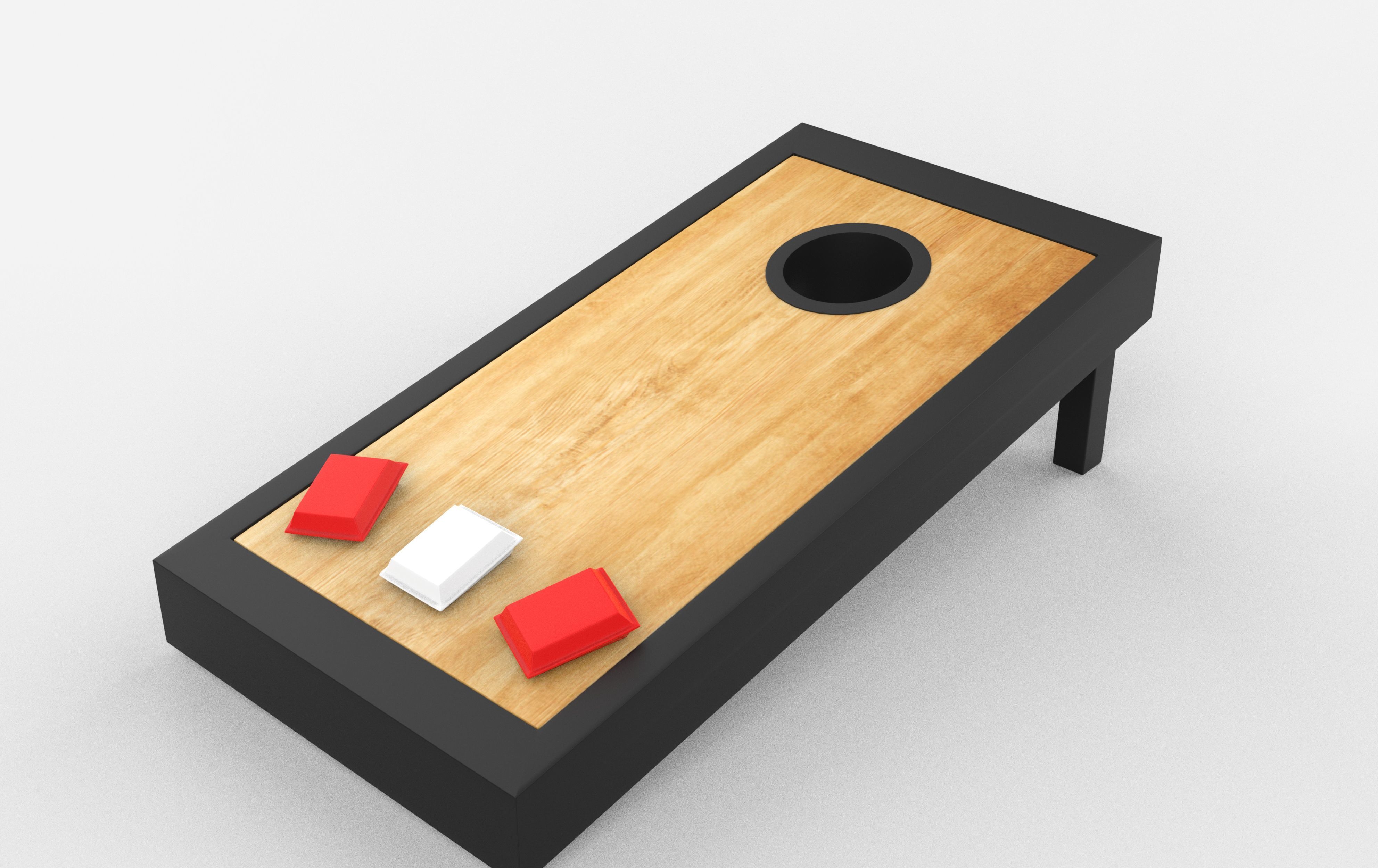 Cornhole Game 3D model_3