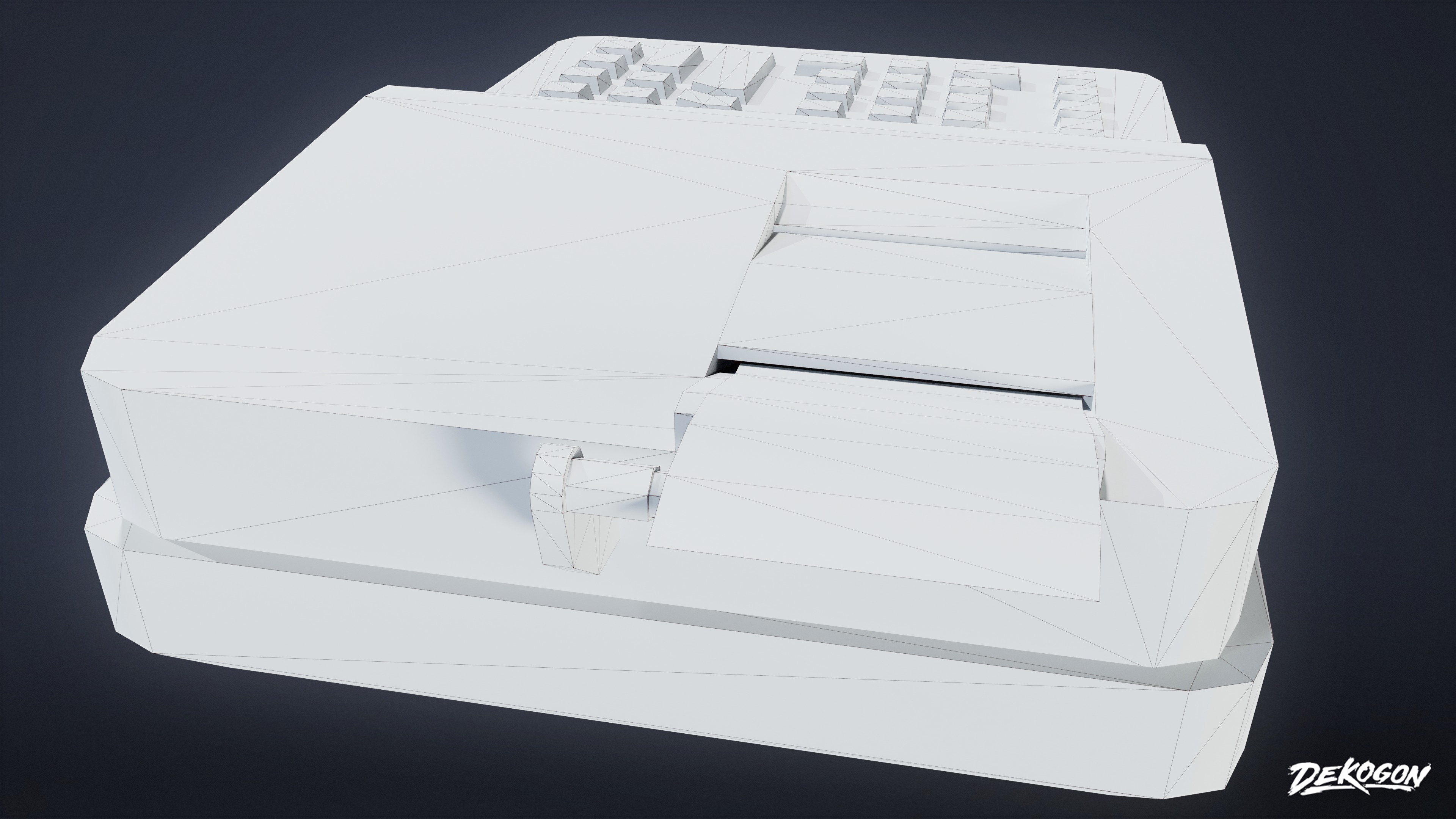 GROCERY - Register Set 01 - LOW POLY AND NANITE Low-poly 3D model_16