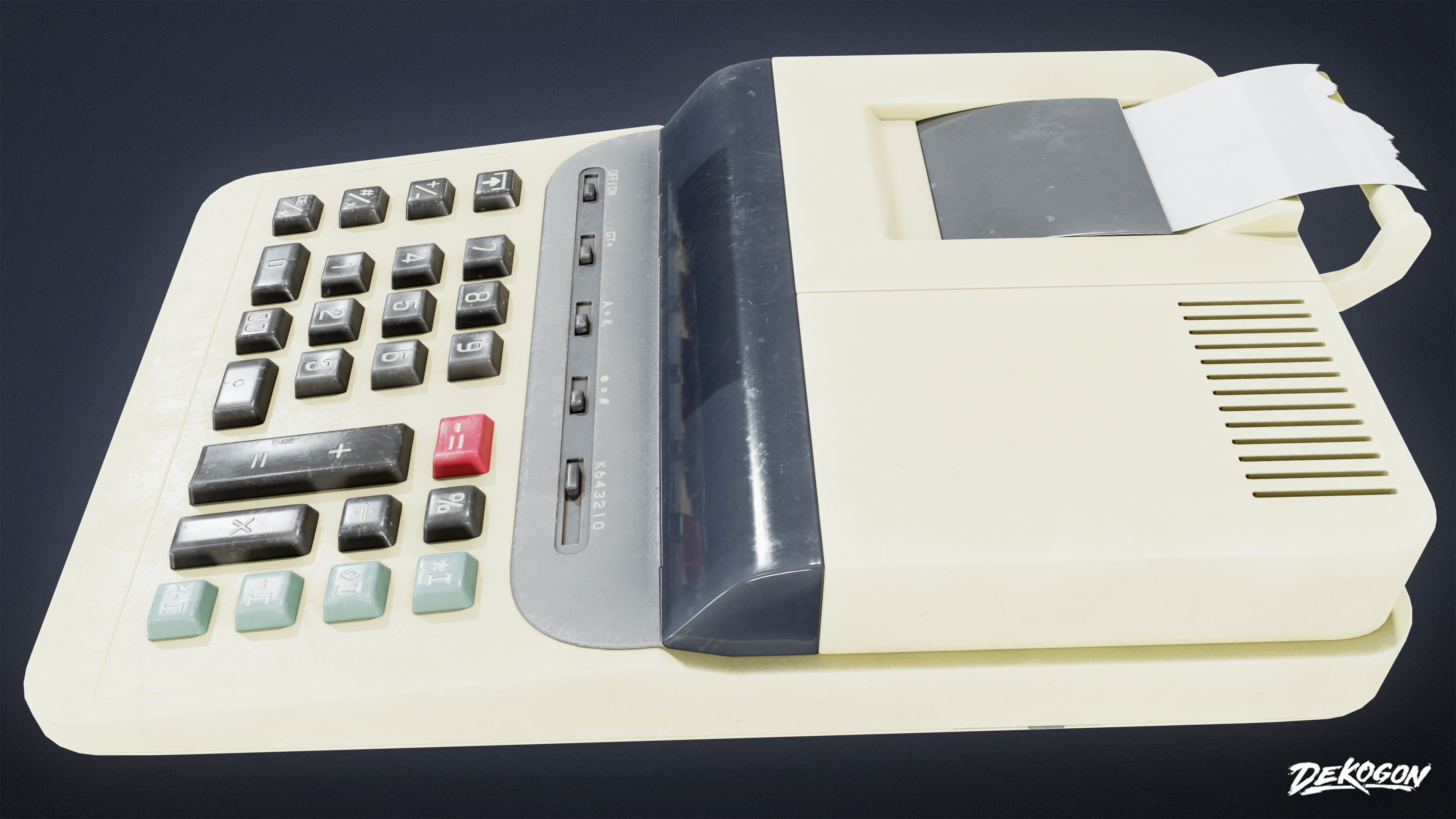 GROCERY - Register Set 01 - LOW POLY AND NANITE Low-poly 3D model_8