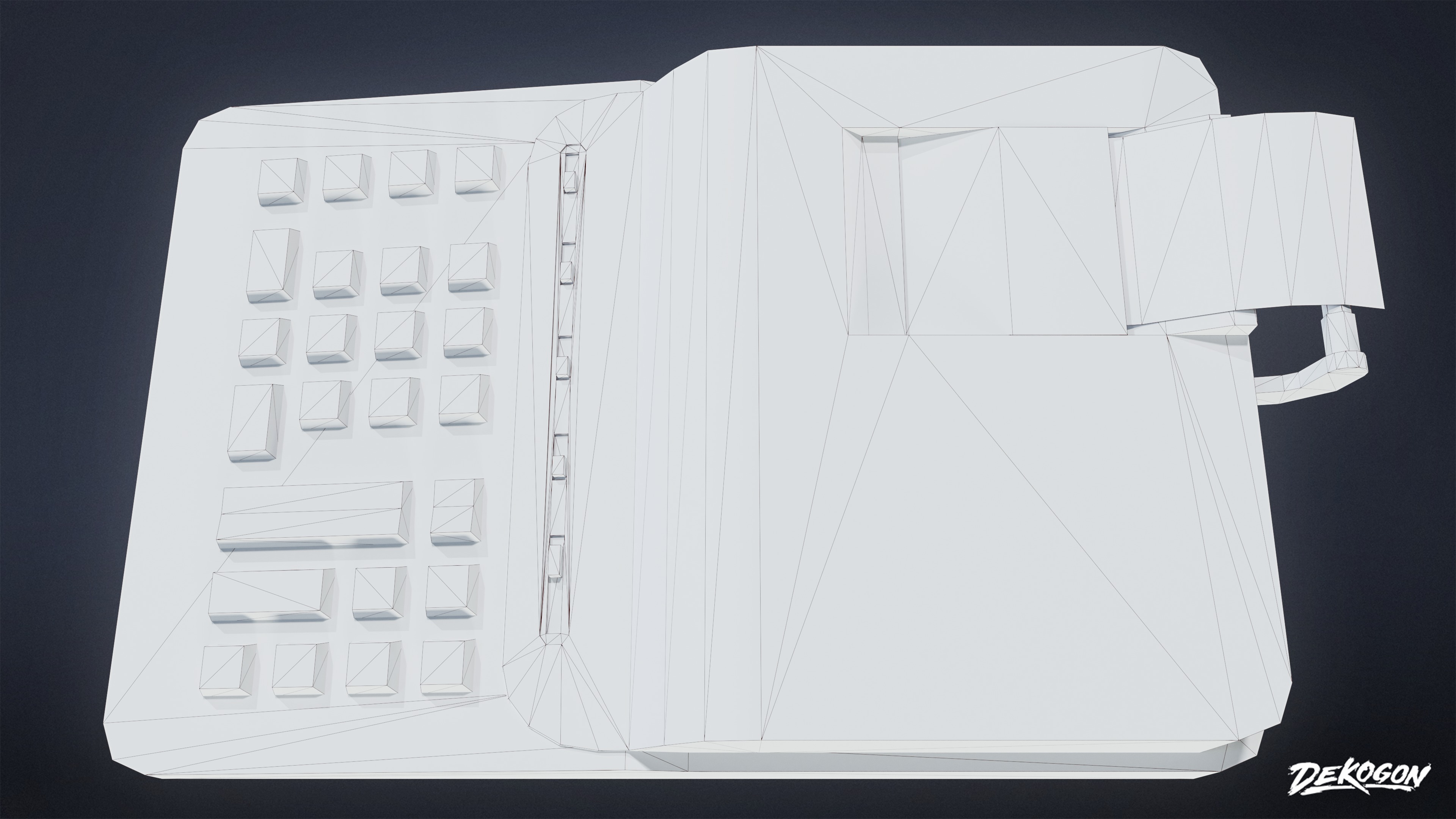 GROCERY - Register Set 01 - LOW POLY AND NANITE Low-poly 3D model_15