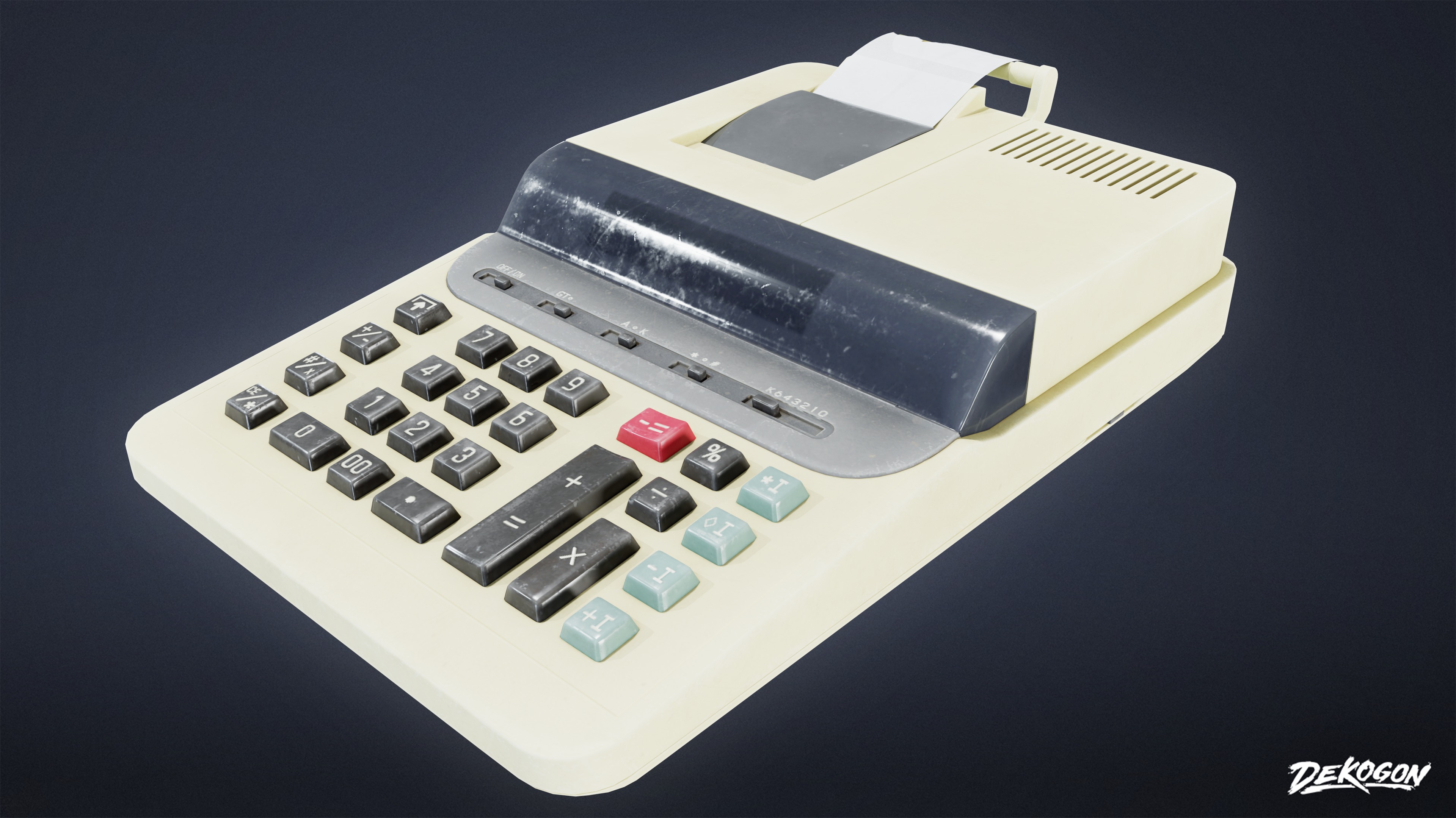 GROCERY - Register Set 01 - LOW POLY AND NANITE Low-poly 3D model_7