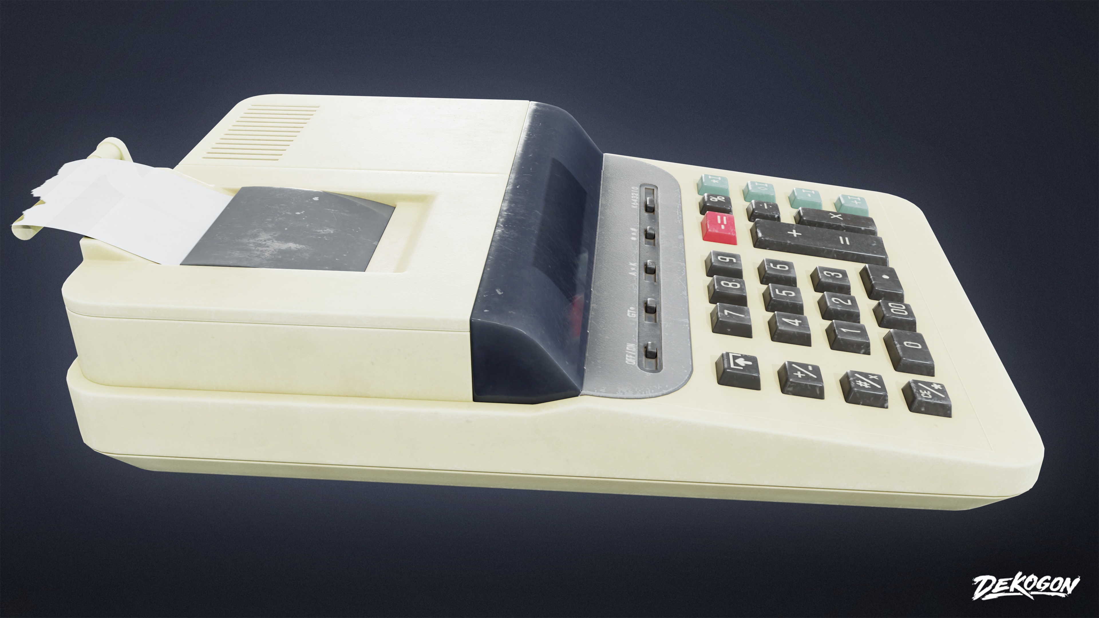 GROCERY - Register Set 01 - LOW POLY AND NANITE Low-poly 3D model_10