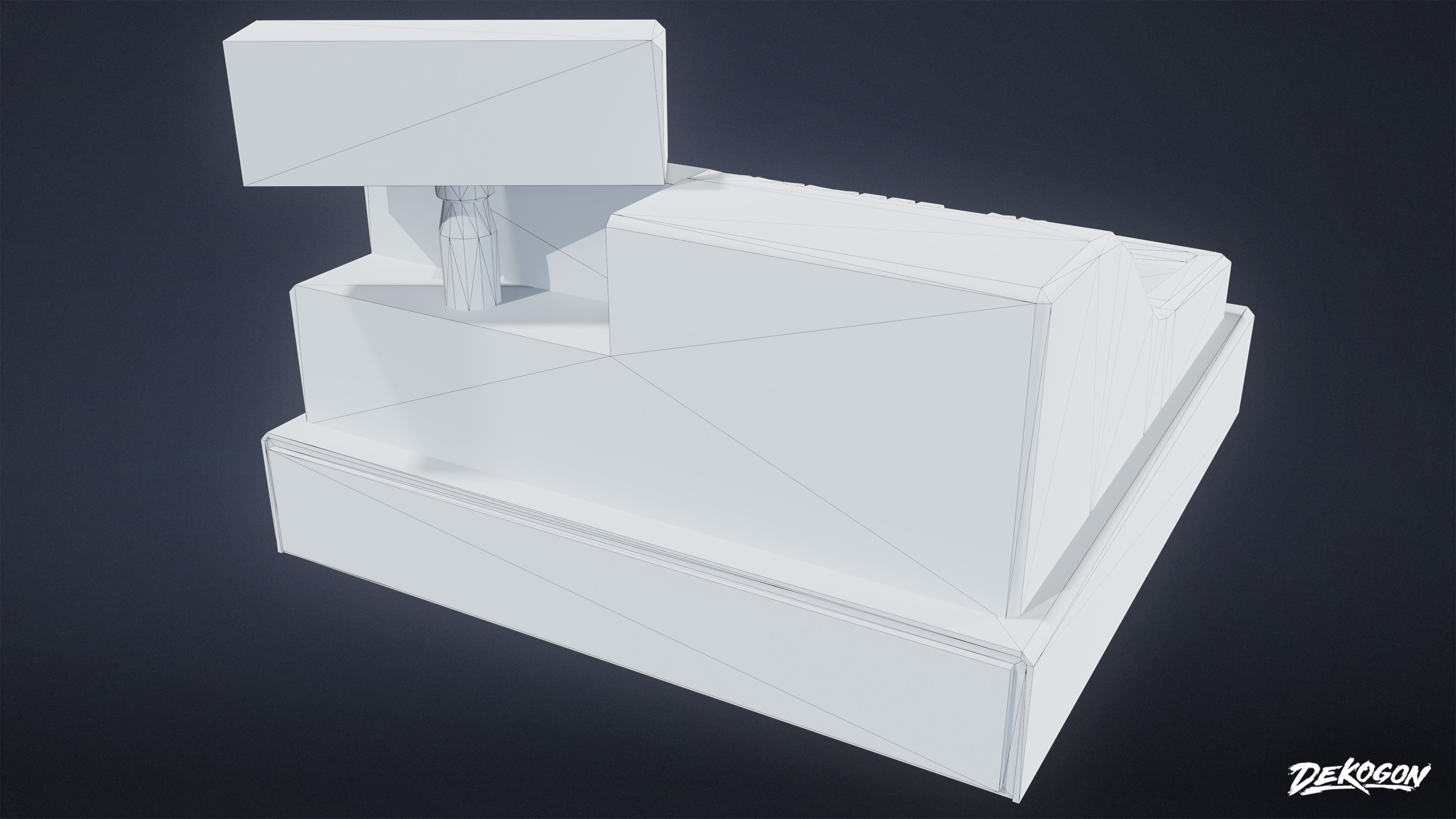 GROCERY - Register Set 01 - LOW POLY AND NANITE Low-poly 3D model_19