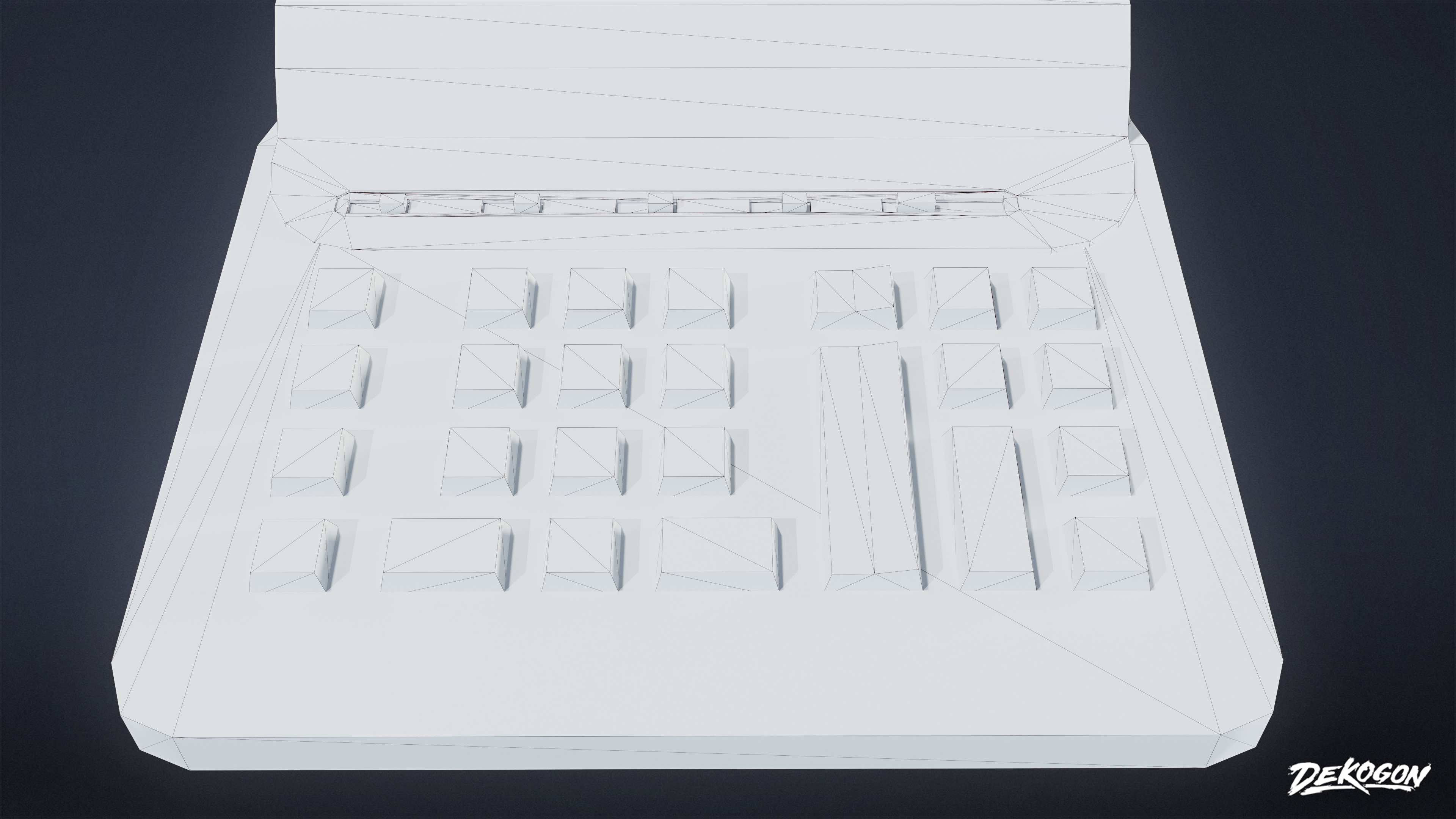 GROCERY - Register Set 01 - LOW POLY AND NANITE Low-poly 3D model_14