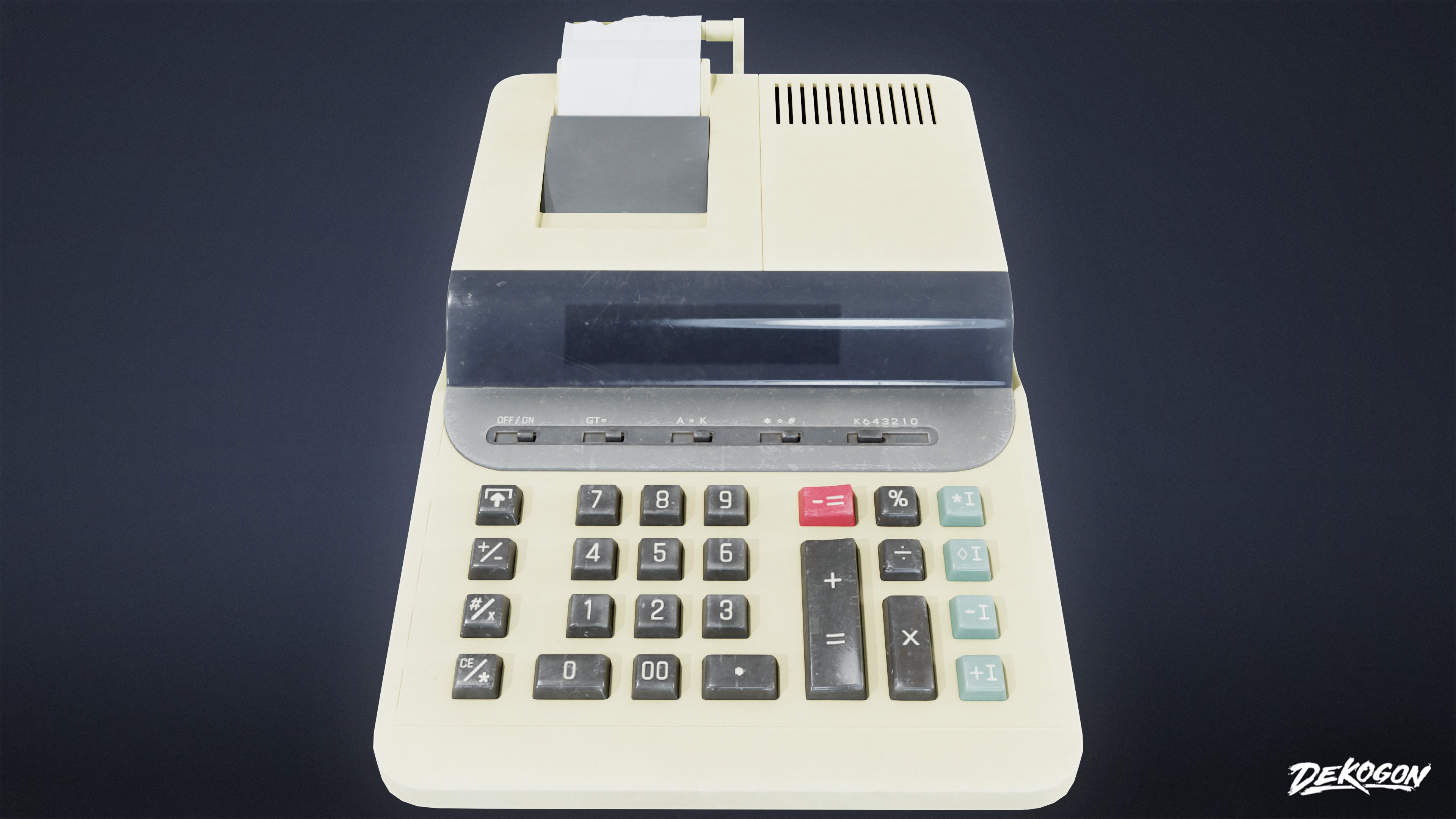 GROCERY - Register Set 01 - LOW POLY AND NANITE Low-poly 3D model_9