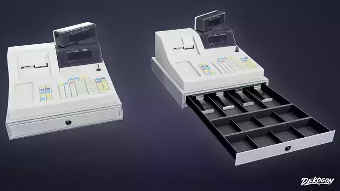 GROCERY - Register Set 01 - LOW POLY AND NANITE