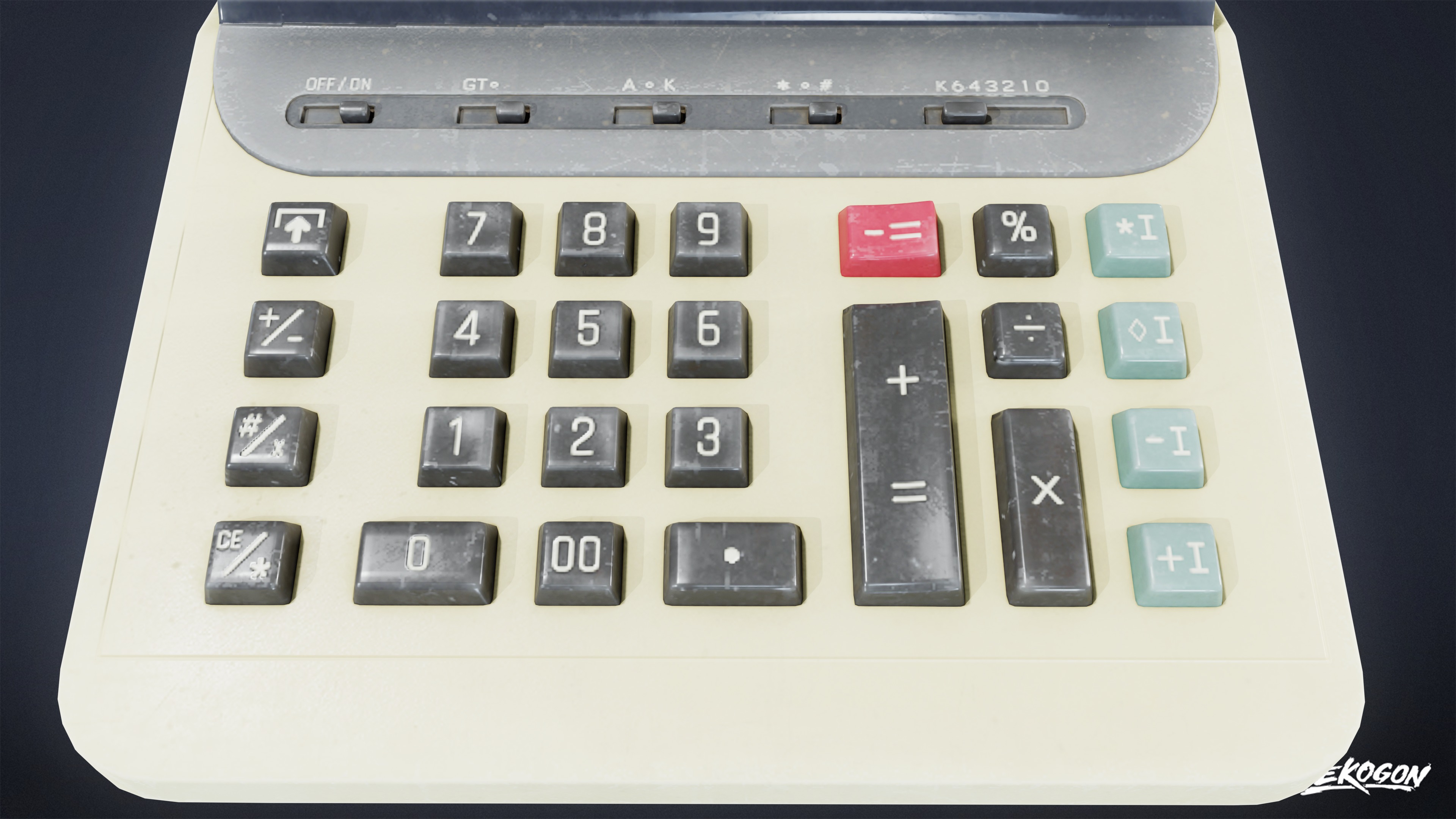 GROCERY - Register Set 01 - LOW POLY AND NANITE Low-poly 3D model_13