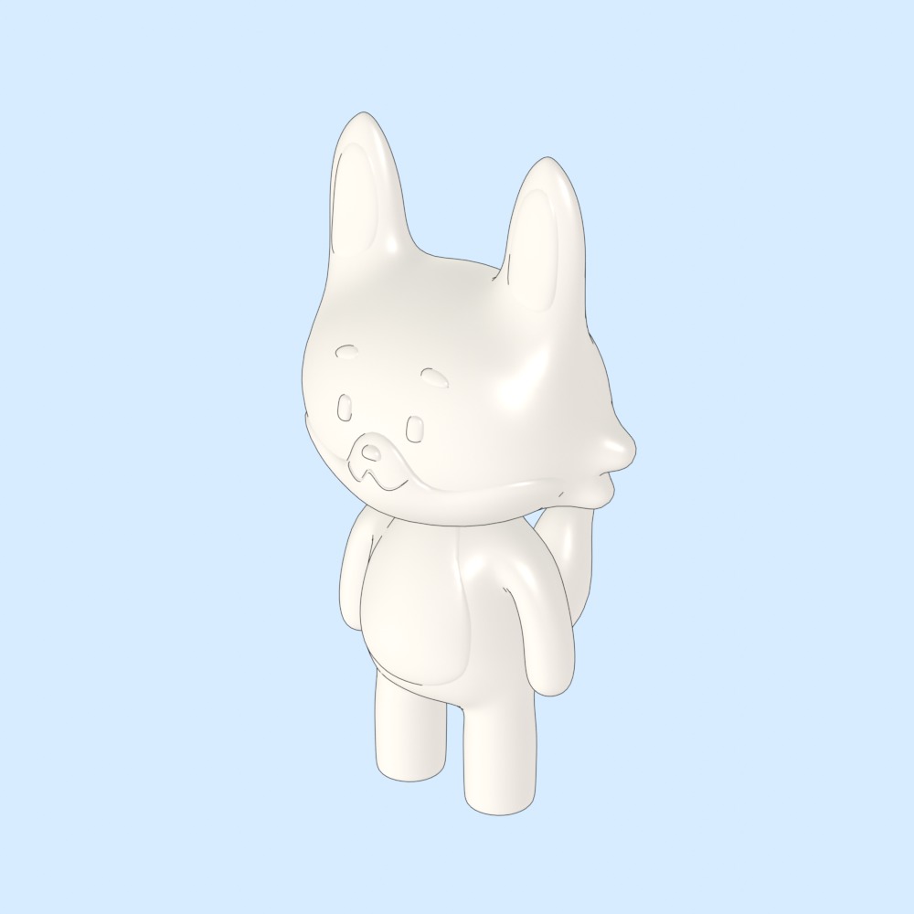 Fox Character Free 3D model_4