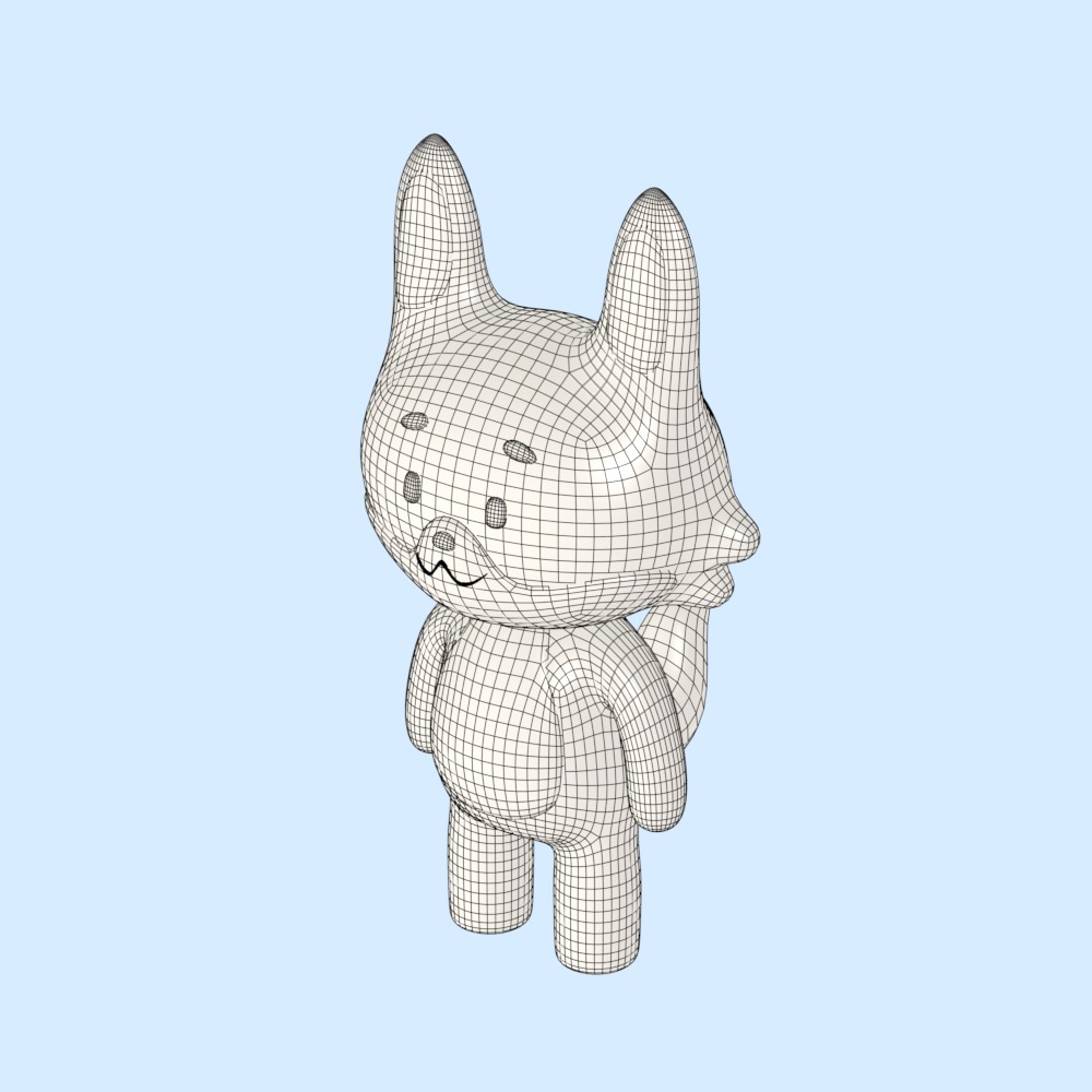 Fox Character Free 3D model_5