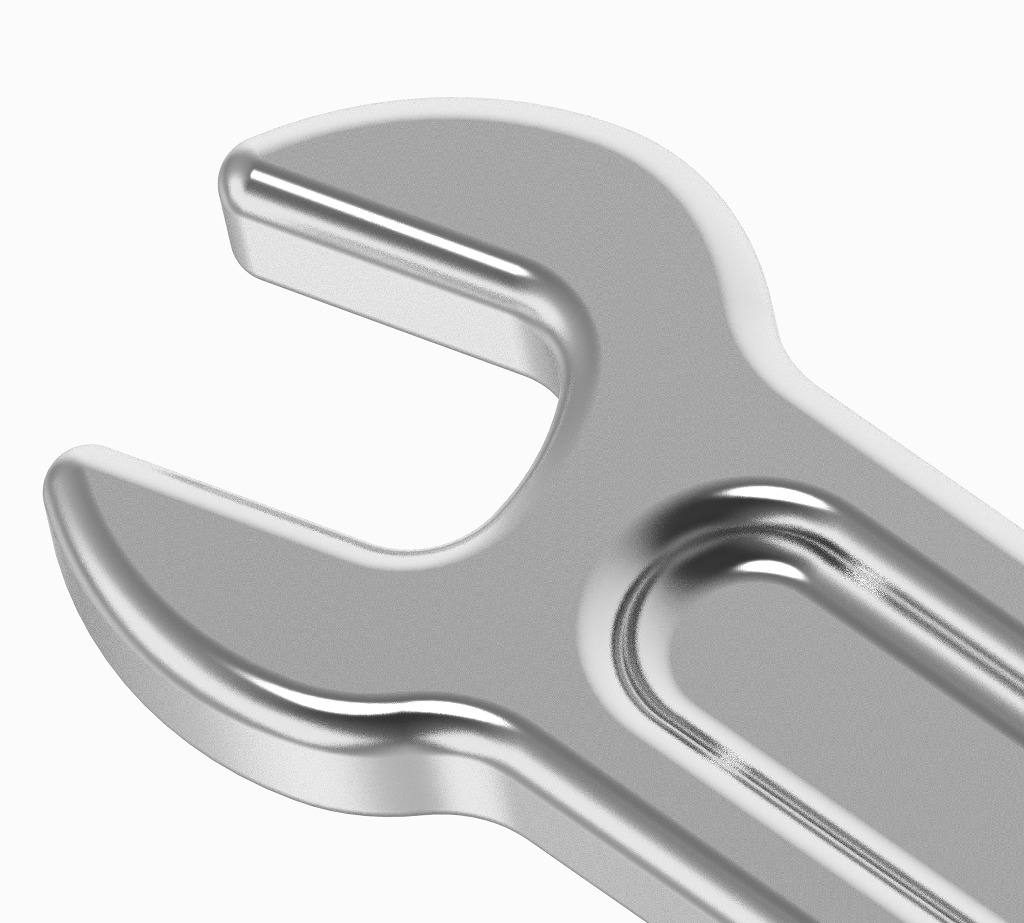 Industrial Double End Spanner 3D print model_2