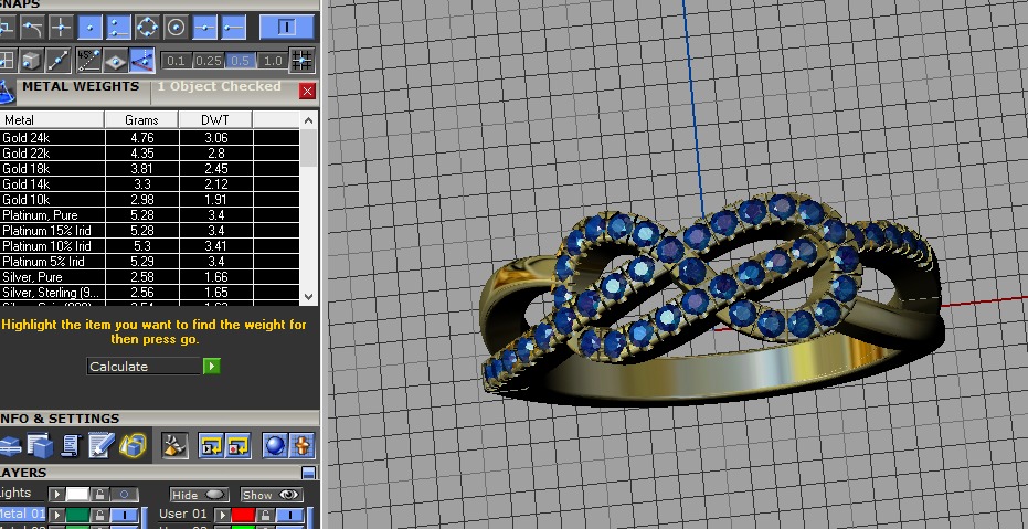 intertwined infinity ring 3D print model_9