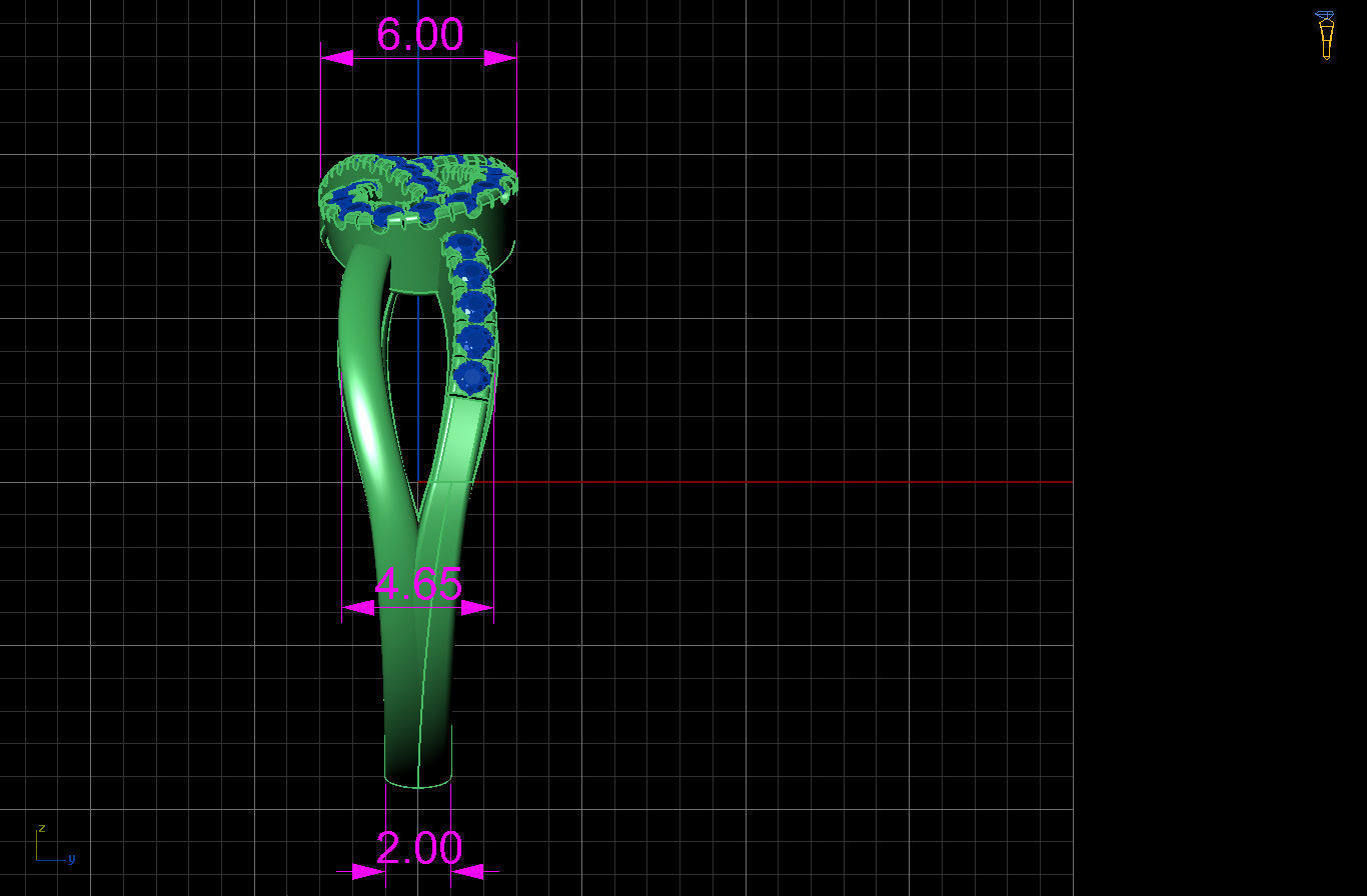 intertwined infinity ring 3D print model_7