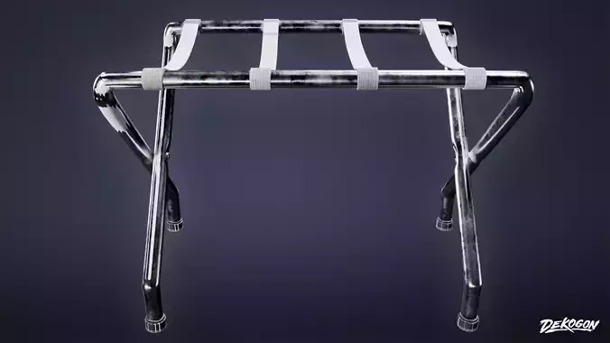 MOTEL - Baggage Rack 01 - LOW POLY AND NANITE Low-poly 3D model