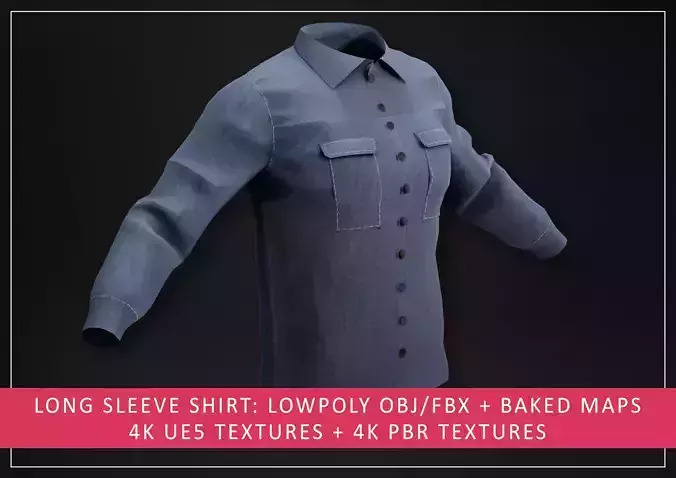 Long Sleeve Men Shirt - Clothing