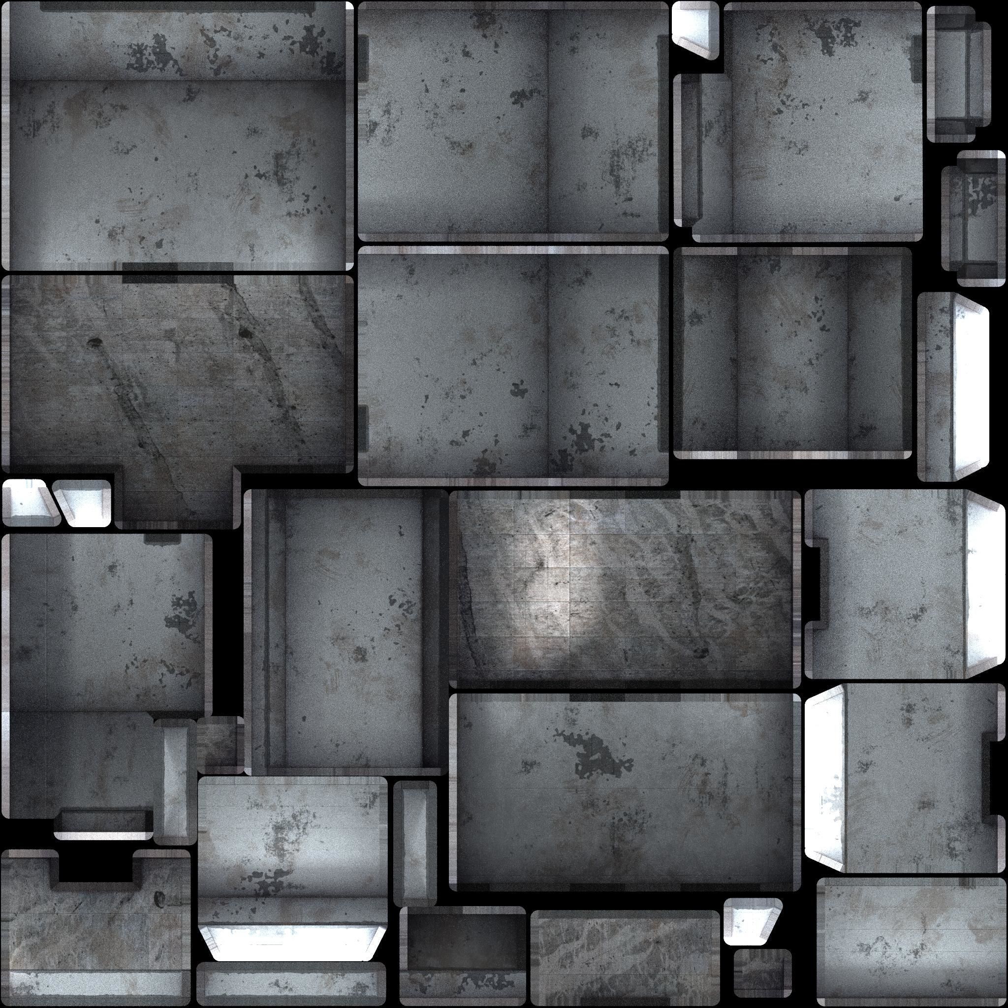 G0046 VR Virtual-Reality Gallery The Platform Low-poly 3D model_12