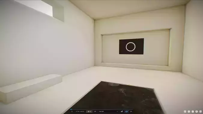 G0046 VR Virtual-Reality Gallery The Platform Low-poly 3D model