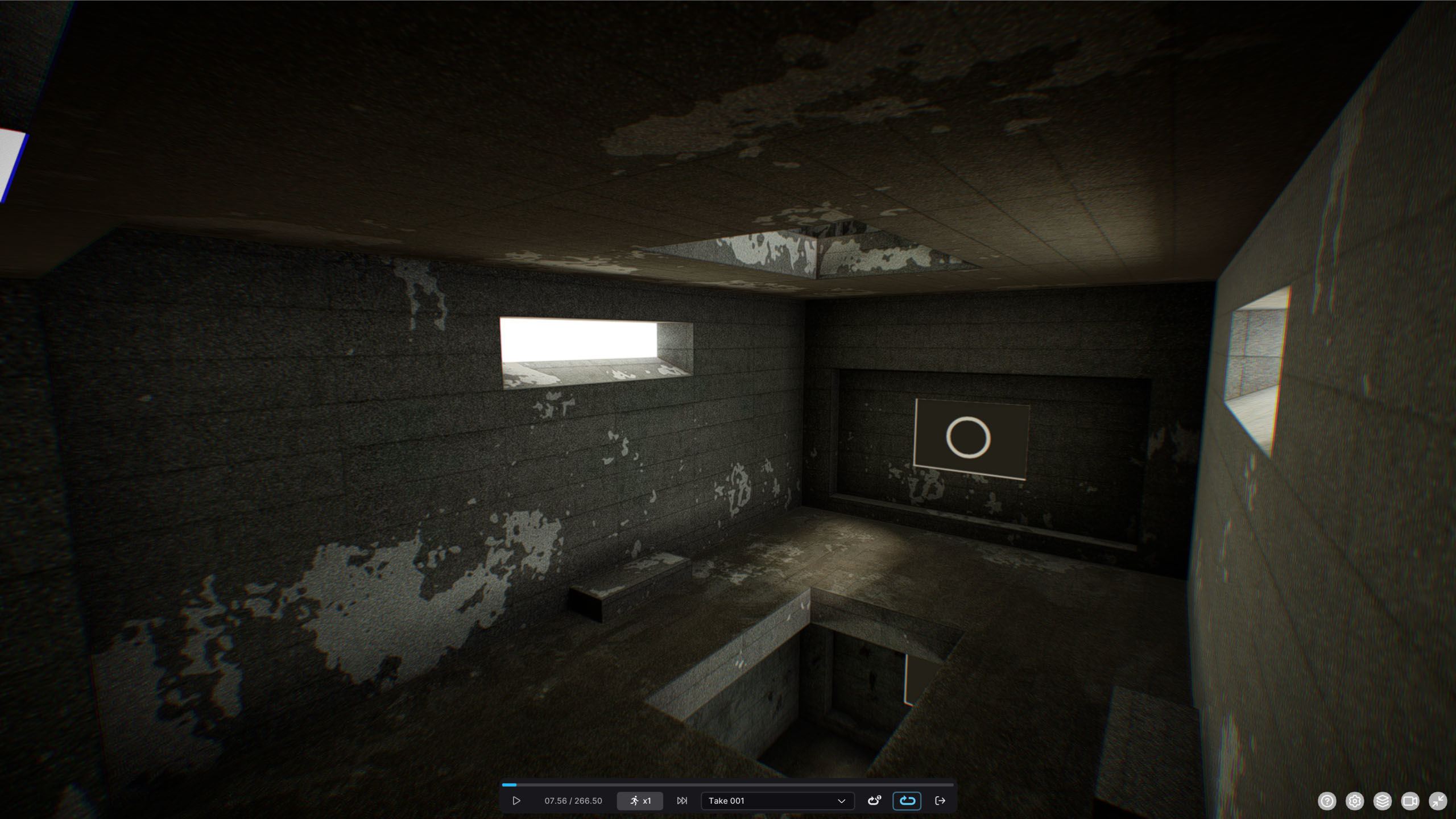 G0046 VR Virtual-Reality Gallery The Platform Low-poly 3D model_5