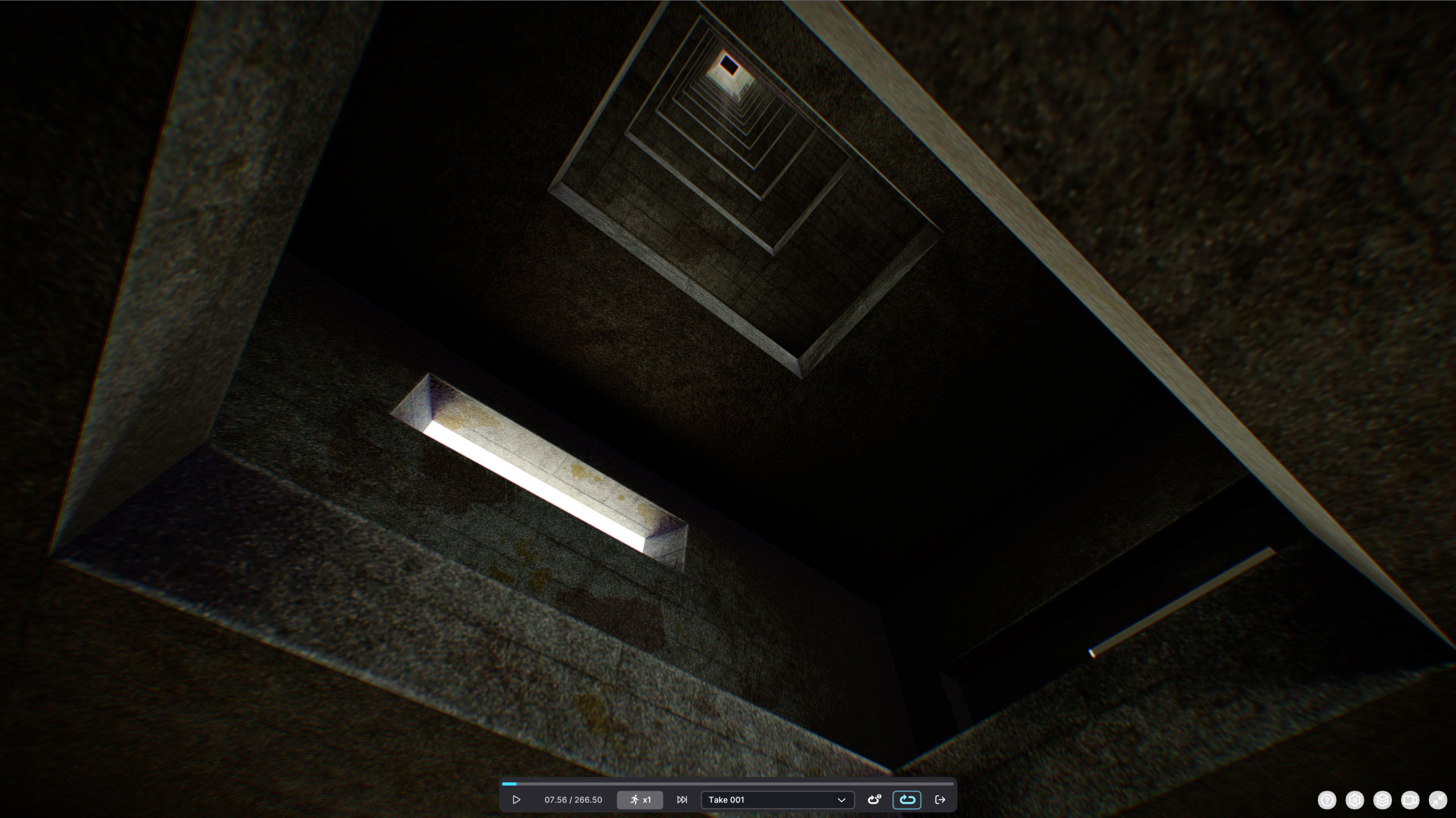 G0046 VR Virtual-Reality Gallery The Platform Low-poly 3D model_9