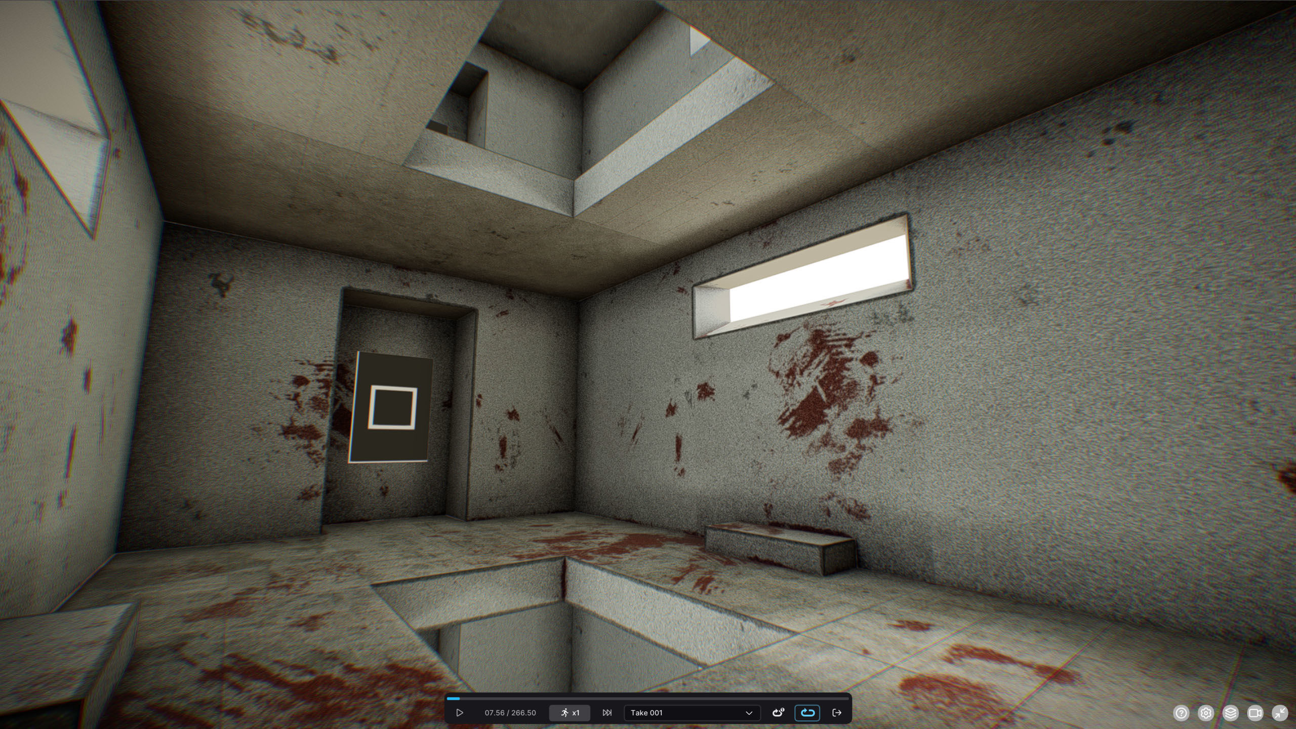 G0046 VR Virtual-Reality Gallery The Platform Low-poly 3D model_4