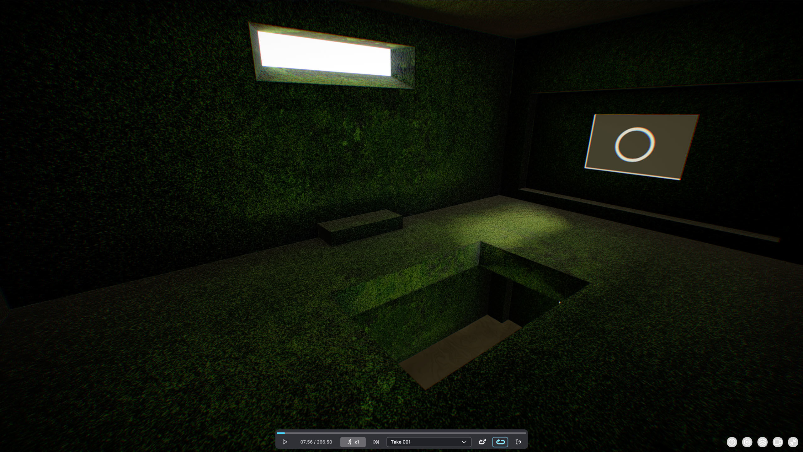 G0046 VR Virtual-Reality Gallery The Platform Low-poly 3D model_6