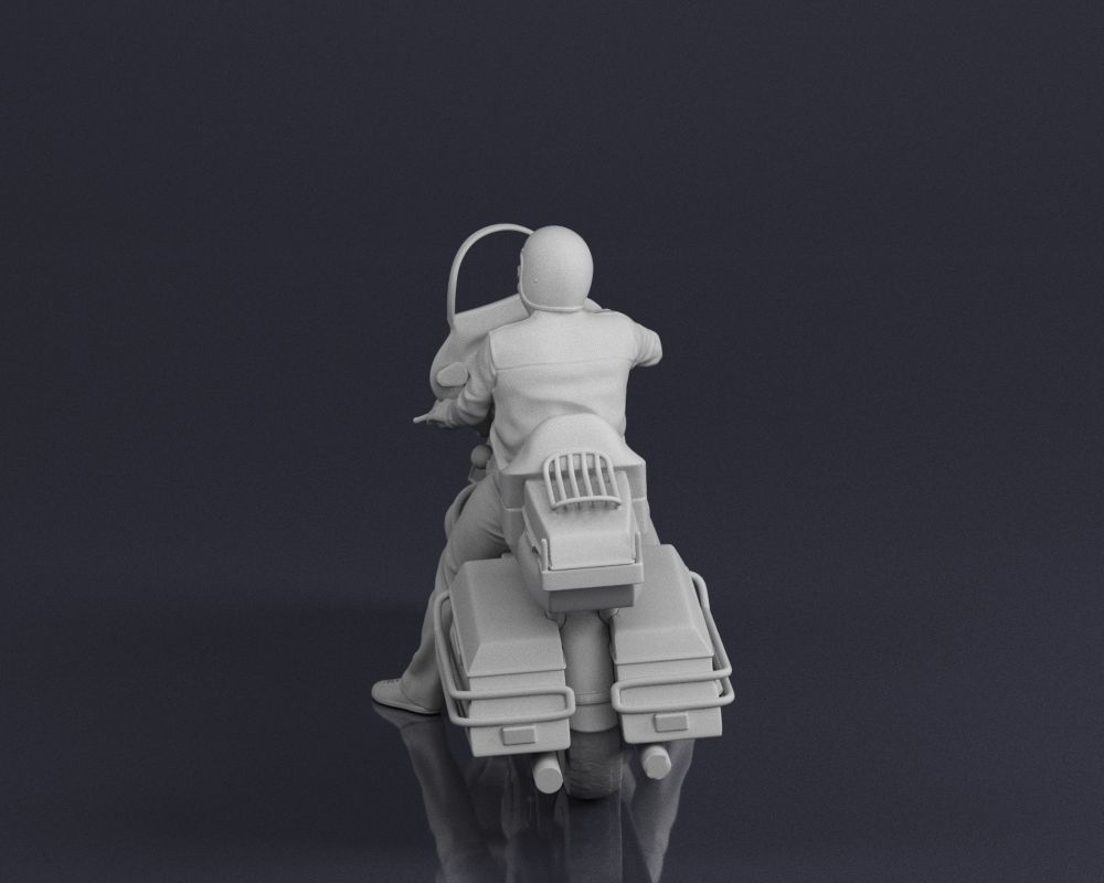001546 Motorcyclist on a touring motorcycle 3D print model_11