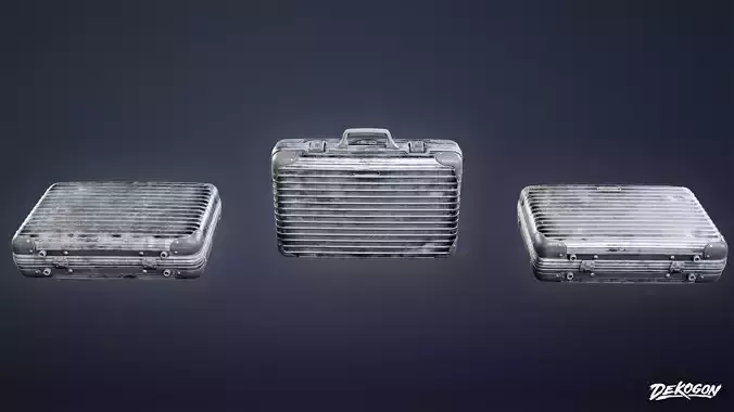MOTEL - Briefcase Metal 01 - LOW POLY AND NANITE Low-poly 3D model