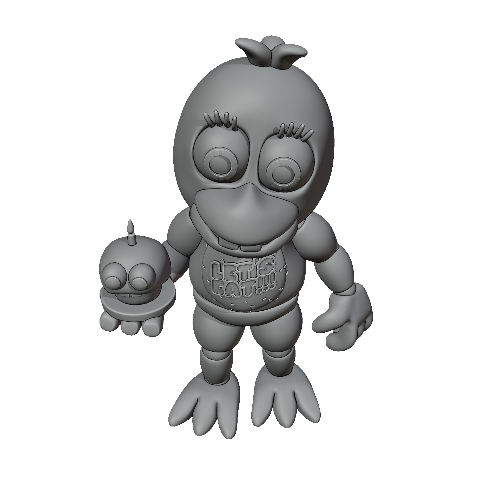 Adventure Chica 3D print model_5
