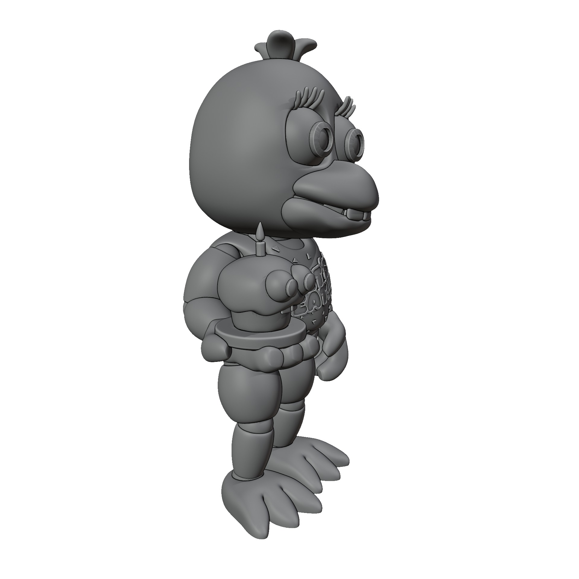 Adventure Chica 3D print model_4