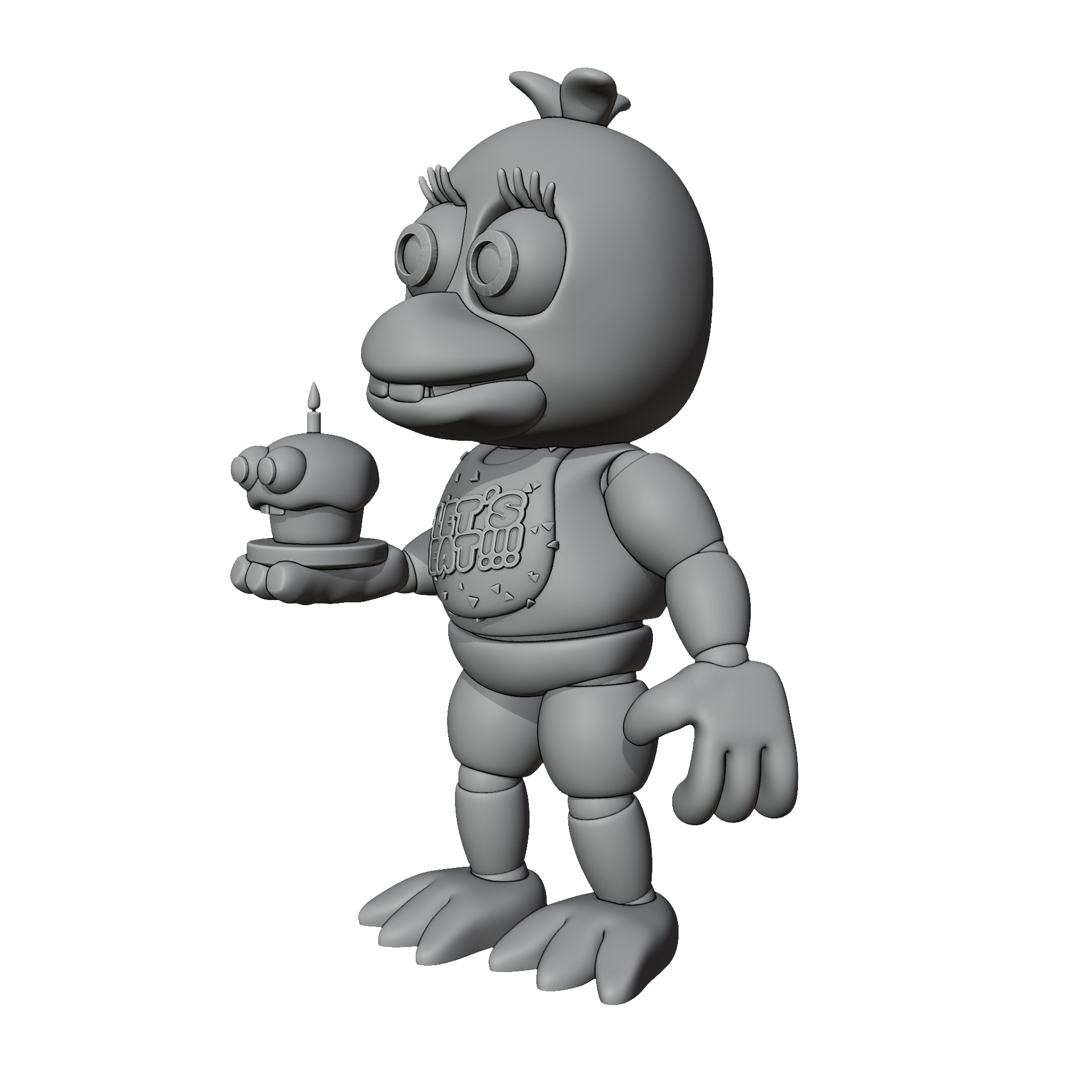 Adventure Chica 3D print model_1