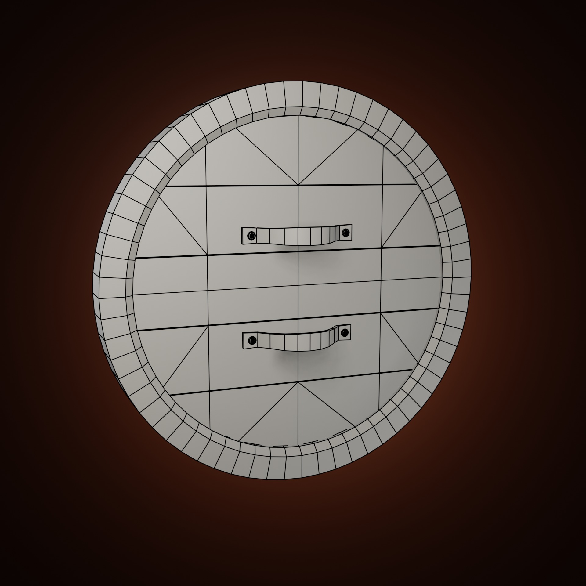 Stylized Medieval Shield Low-poly 3D model_5