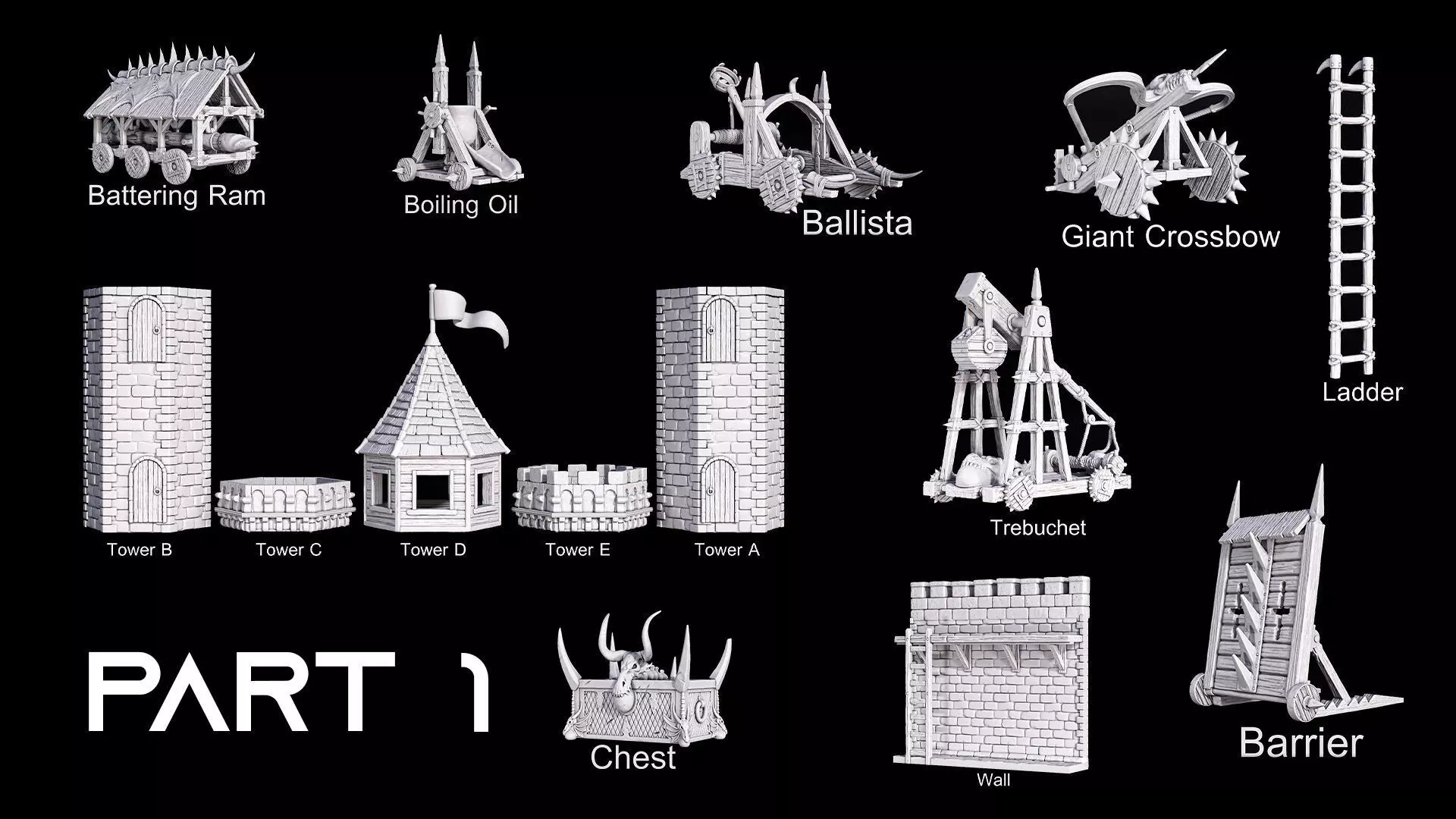 weapons and armor 3D Model Collection_0