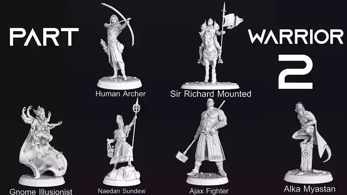 weapons and armor warrior part 2 3D Model Collection