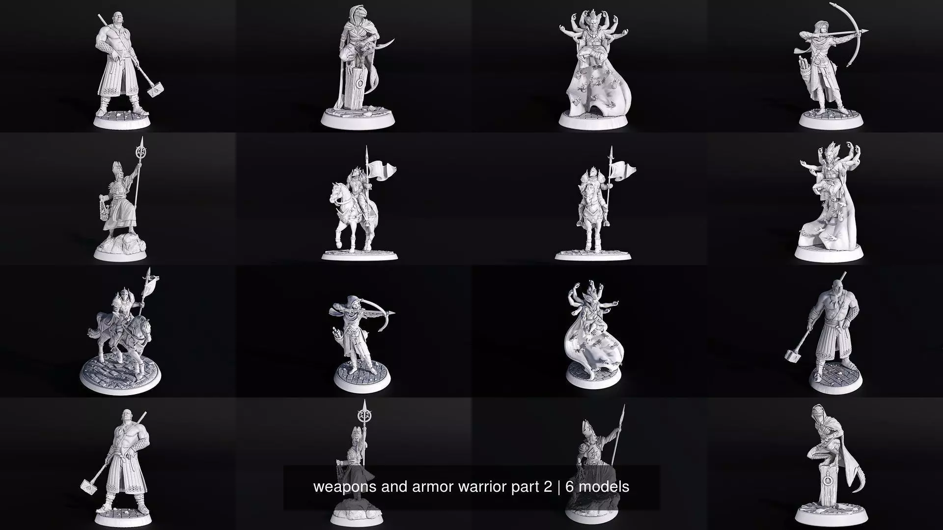 weapons and armor warrior part 2 3D Model Collection_1