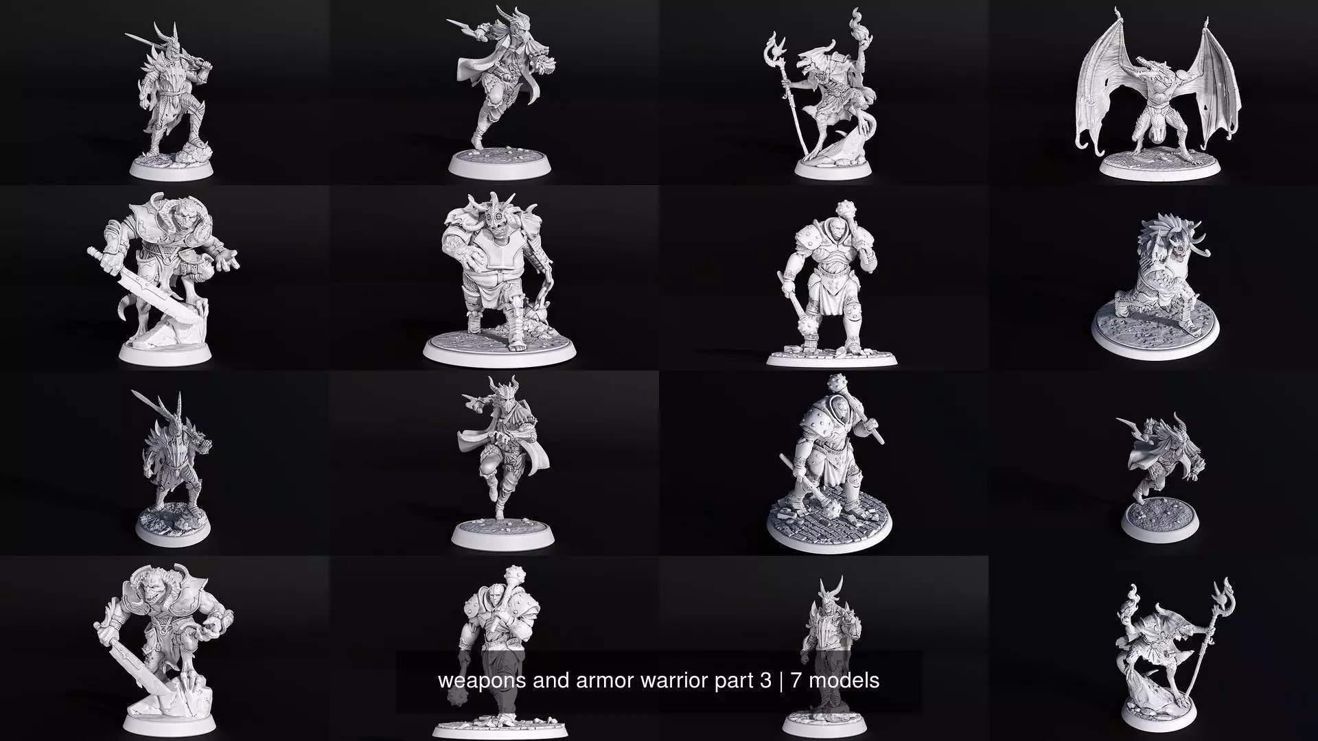 weapons and armor warrior part 3 3D Model Collection_1