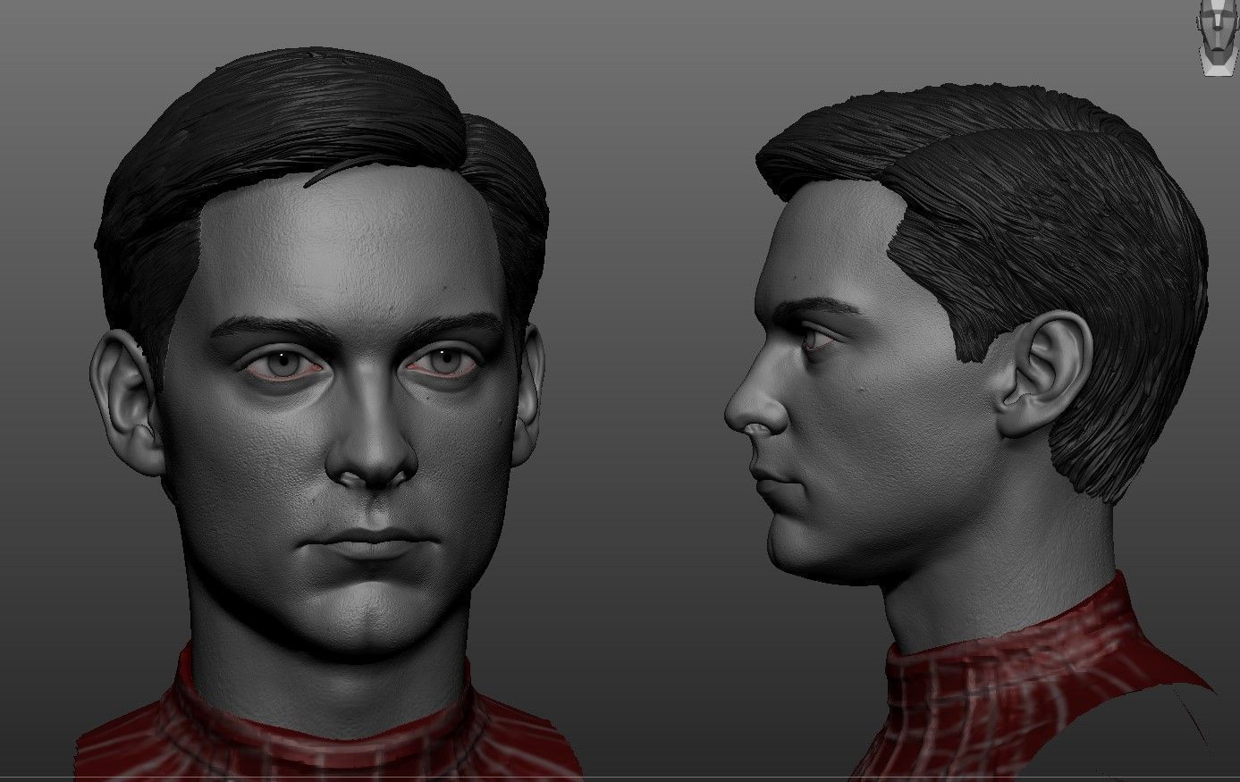 Tobey Maguire Likeness 3D print model_1